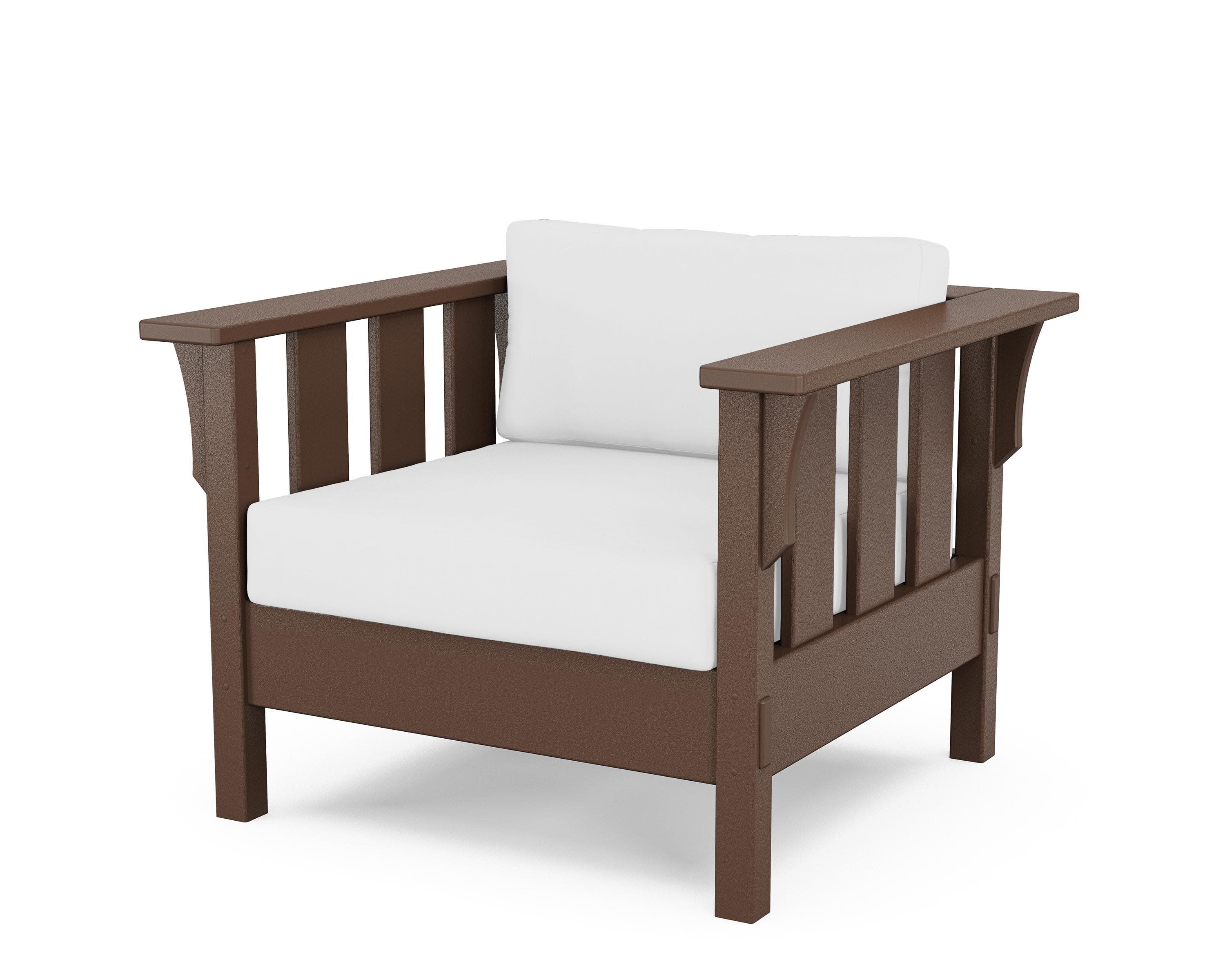 Acadia Deep Seating Chair in Mahogany / Natural