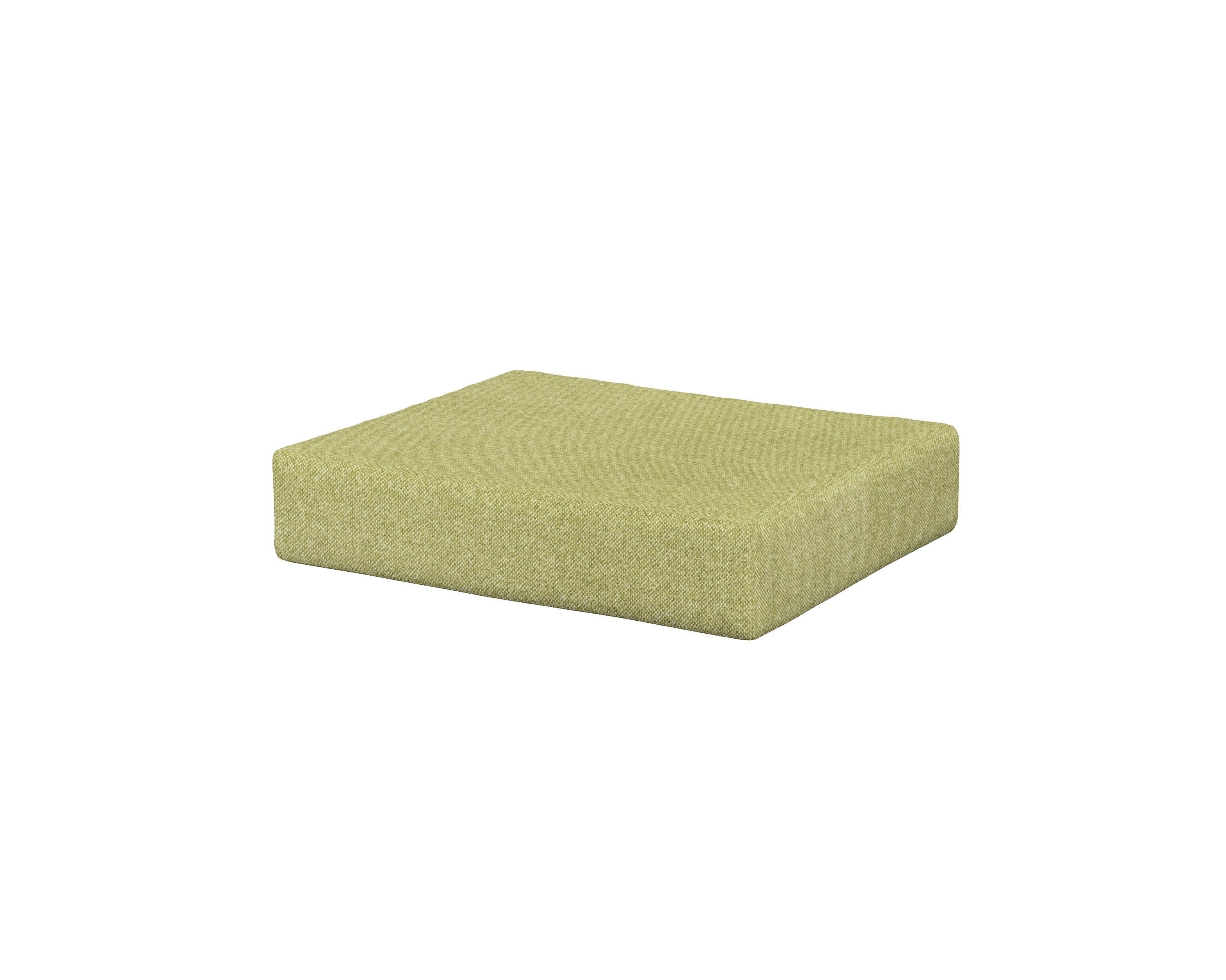 Acadia Ottoman Cushion in Chartreuse Boucle