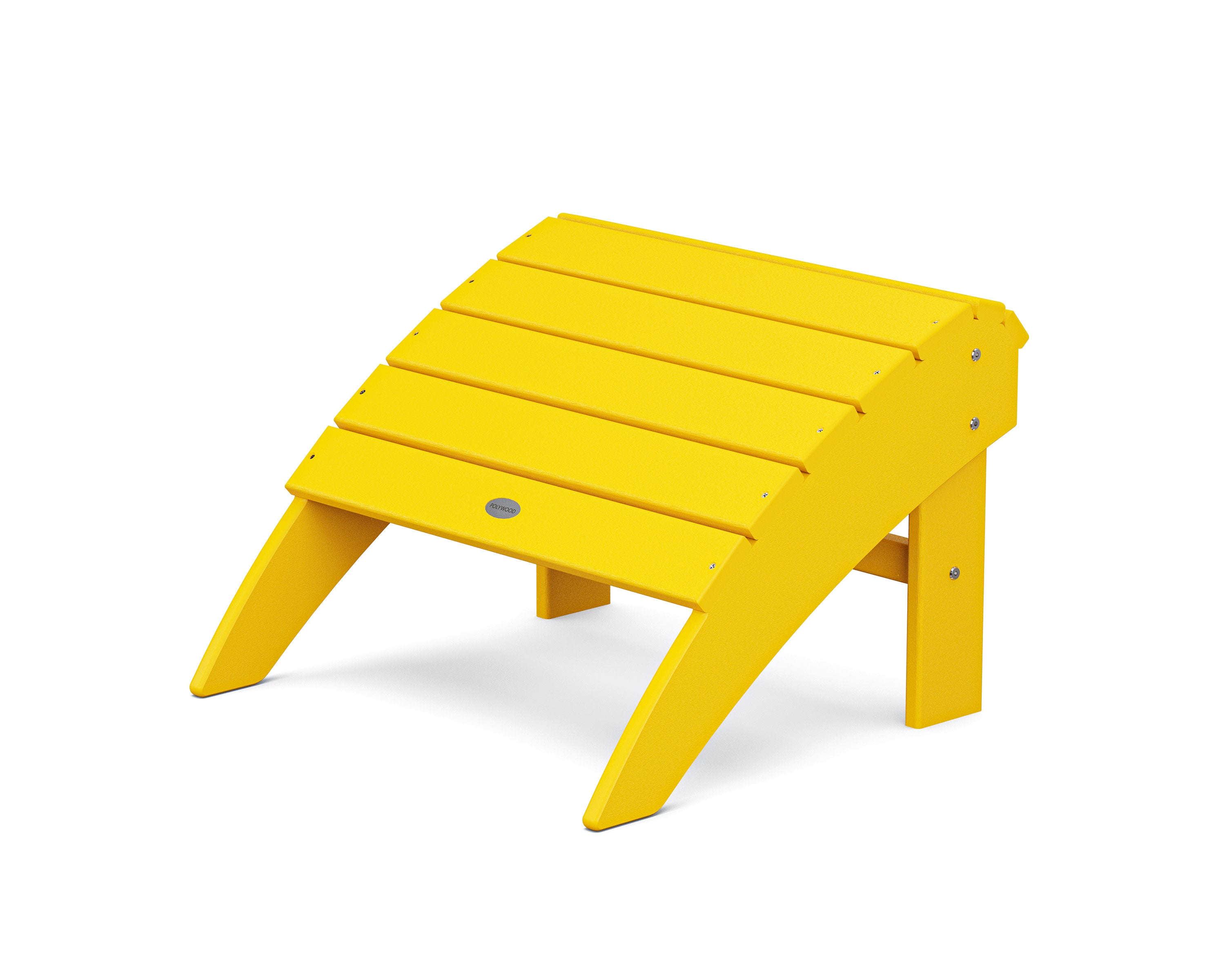 Vineyard Curveback Adirondack Ottoman in Lemon