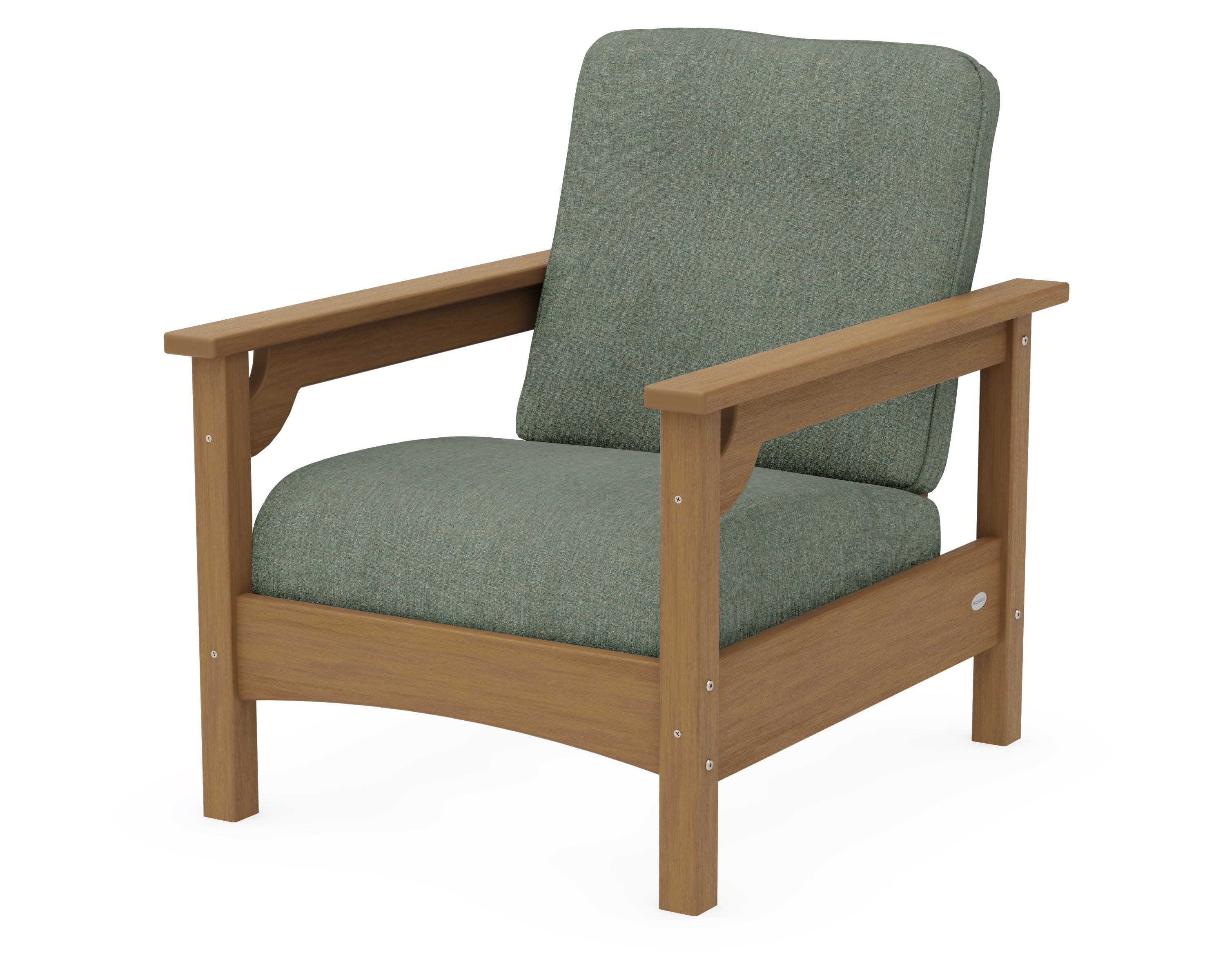 Club Chair in Natural / Cast Sage