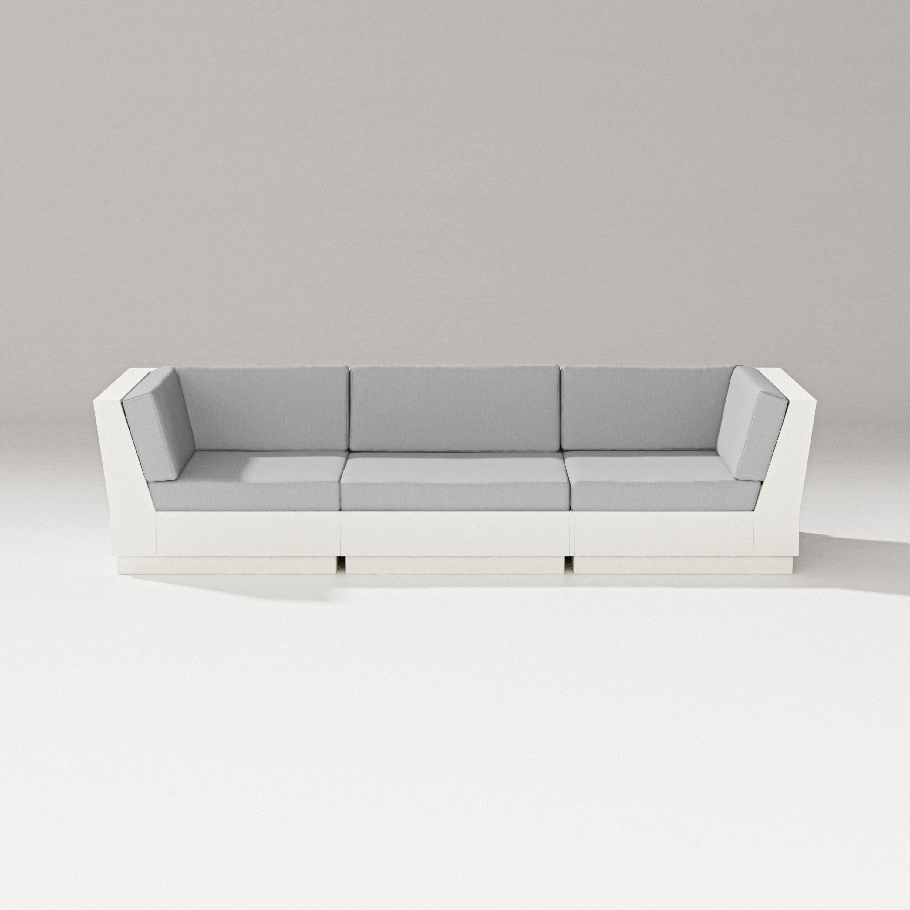 Elevate Sofa Sectional in Vintage White / Granite