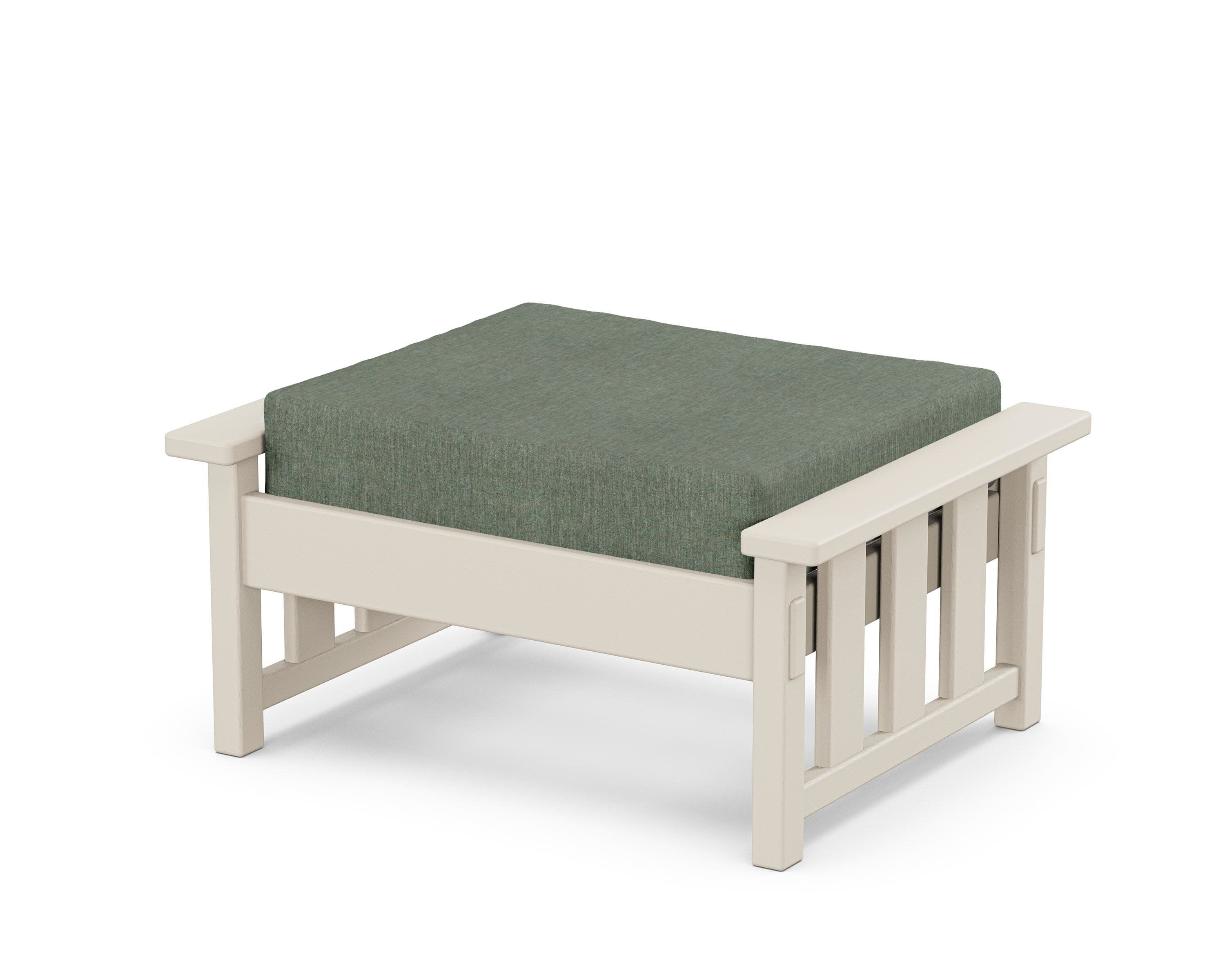 Acadia Deep Seating Ottoman in Sand / Cast Sage