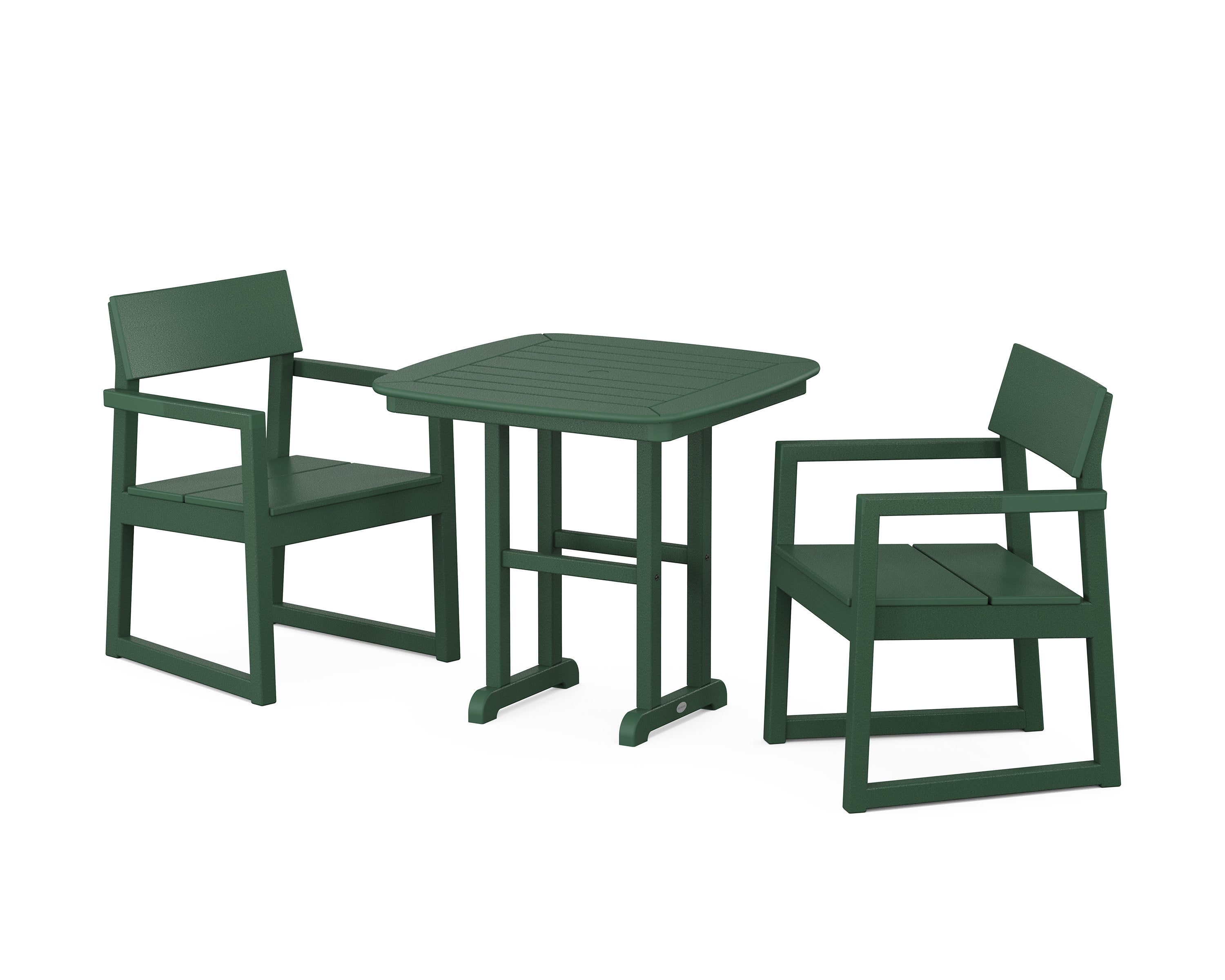 EDGE 3-Piece Dining Set in Green