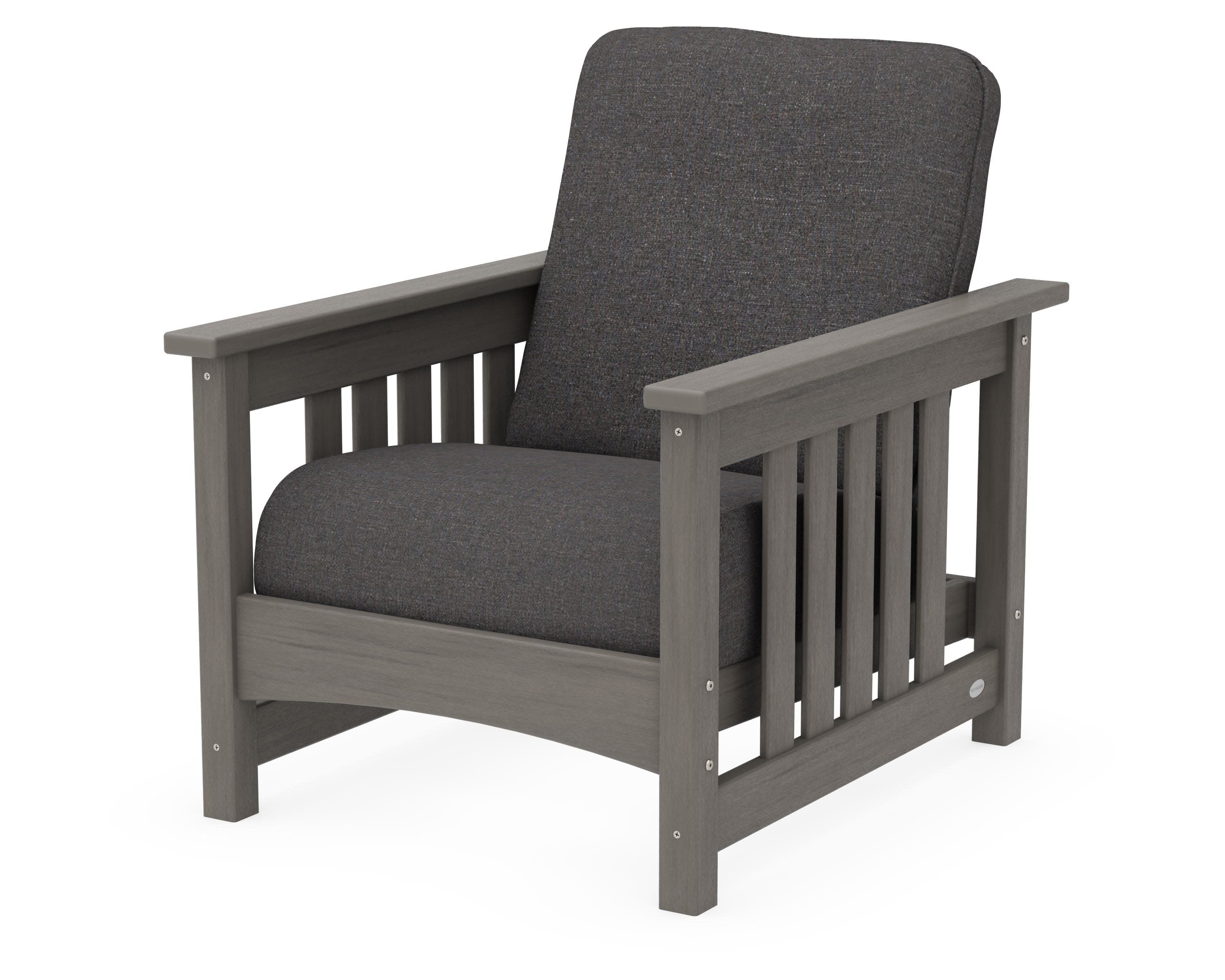 Club Mission Chair in Driftwood / Ash Charcoal