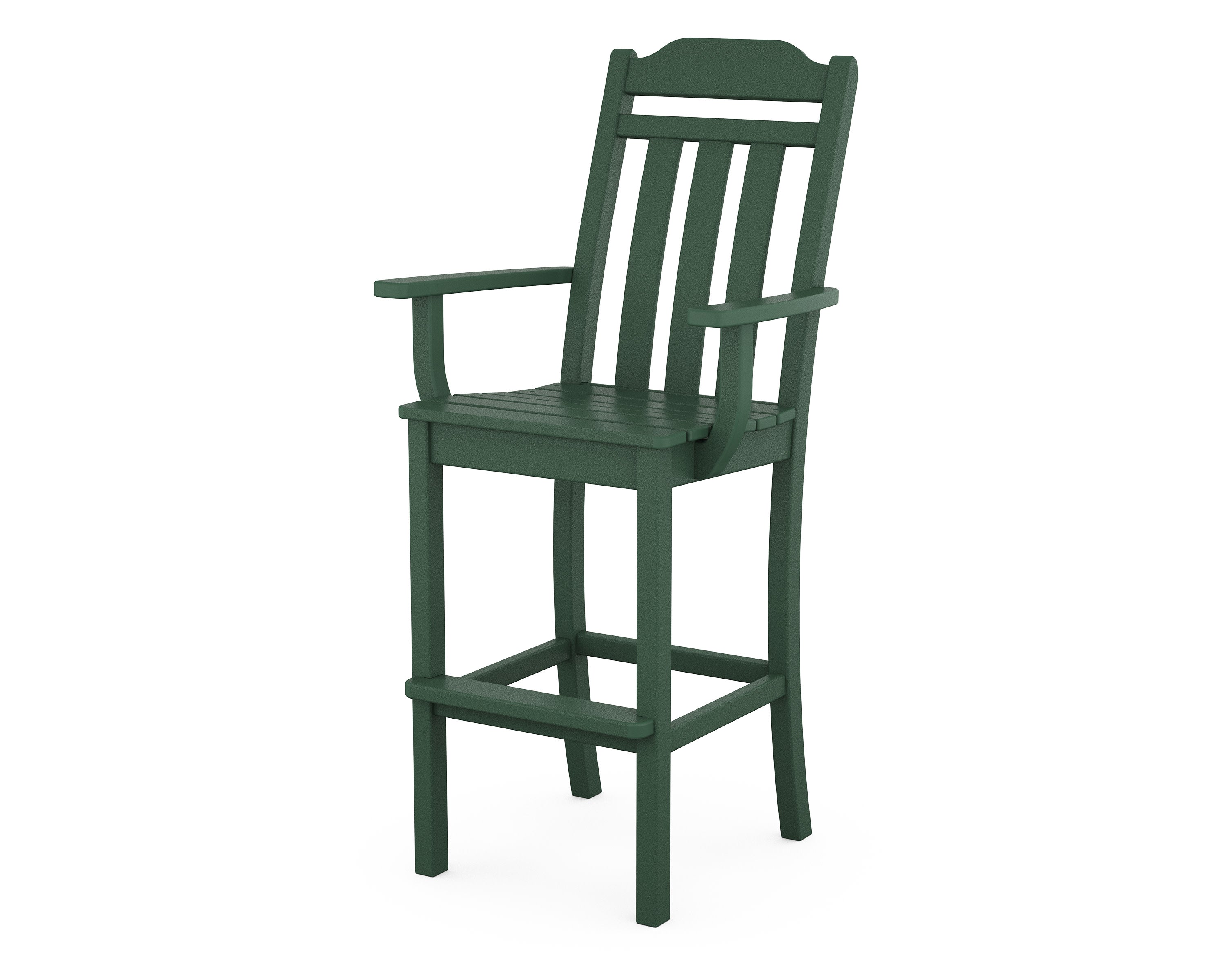 Cottage Bar Arm Chair in Green