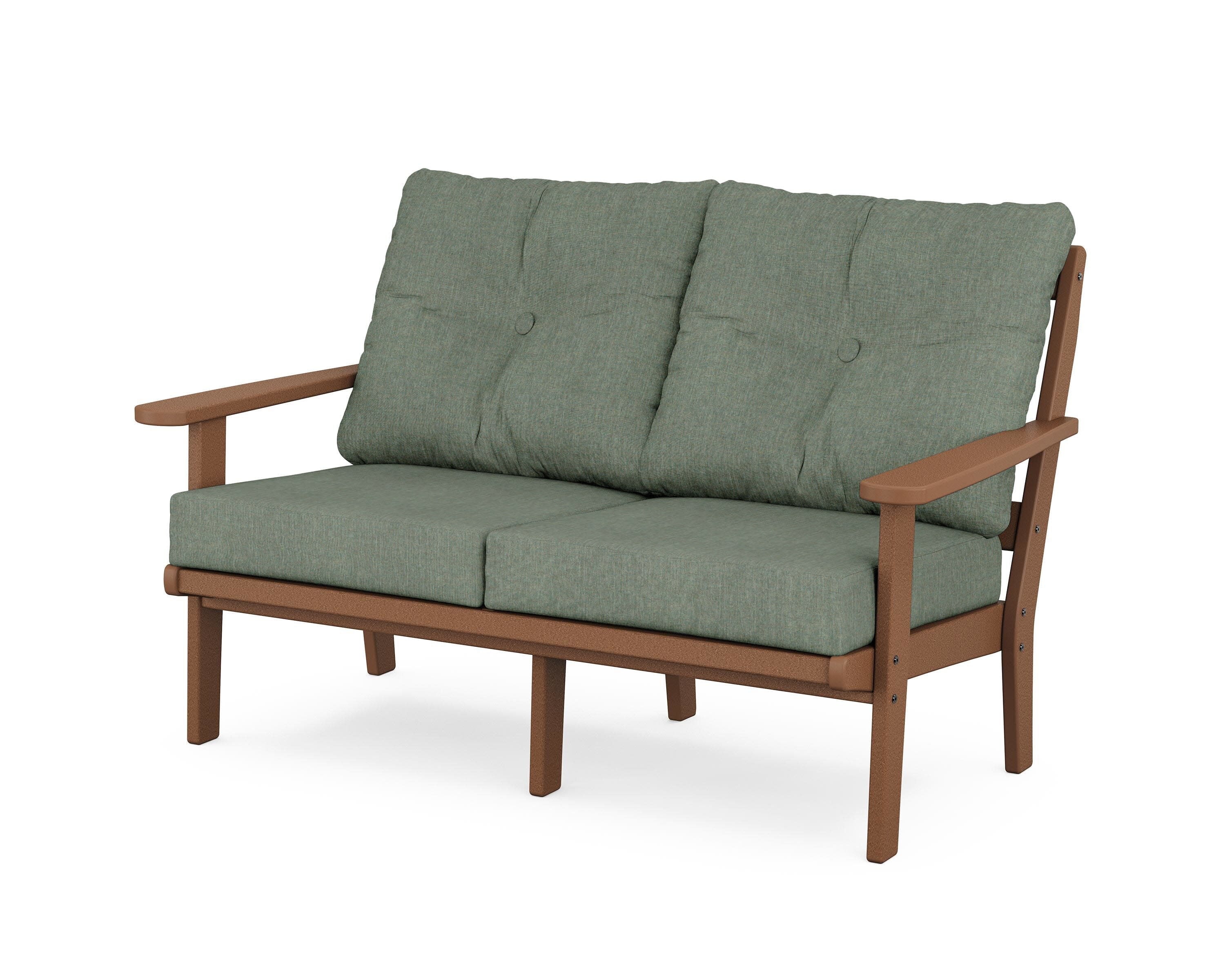 Mission Deep SeatingLoveseat in Teak / Cast Sage