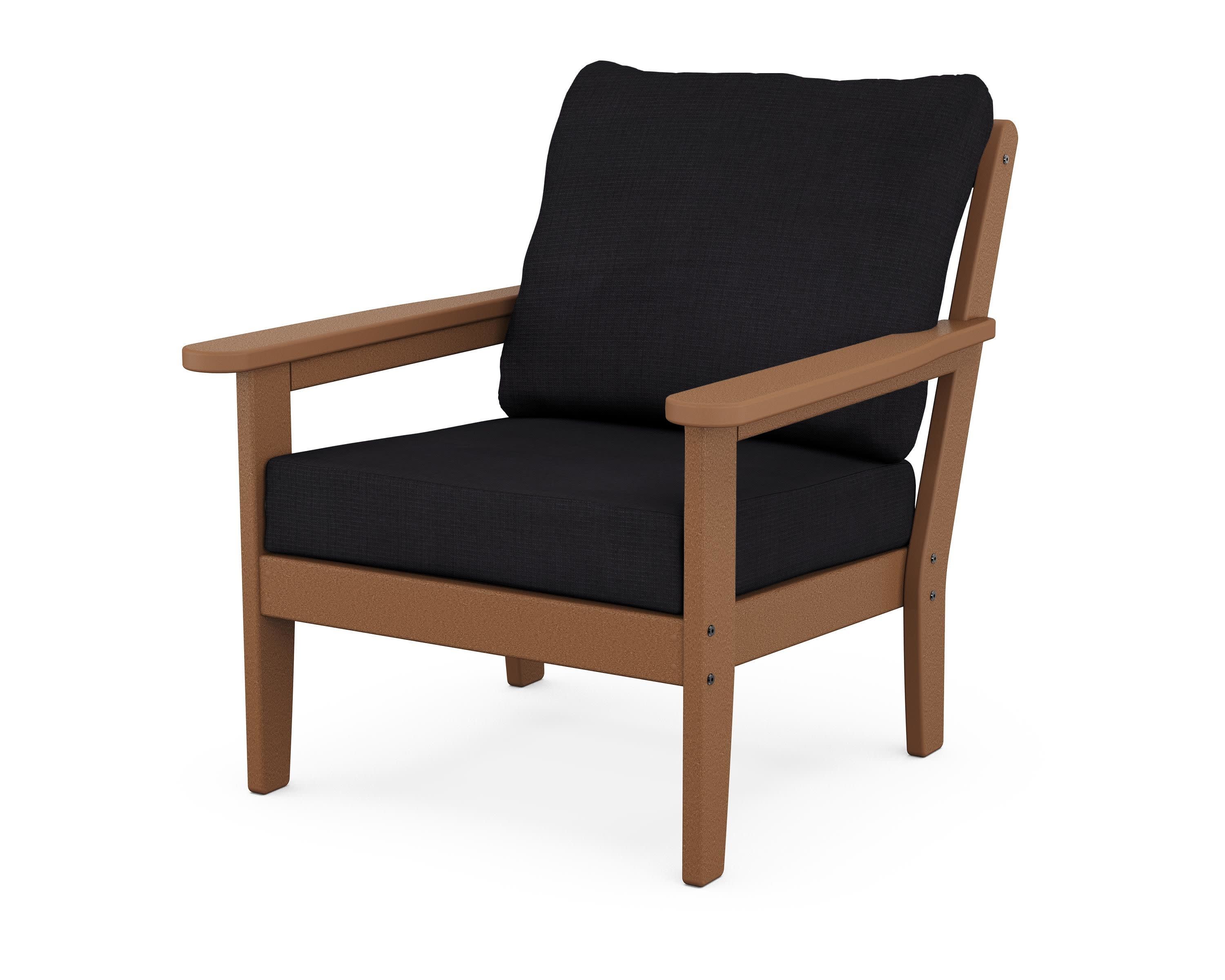 Cottage Deep Seating Chair in Teak / Midnight Linen