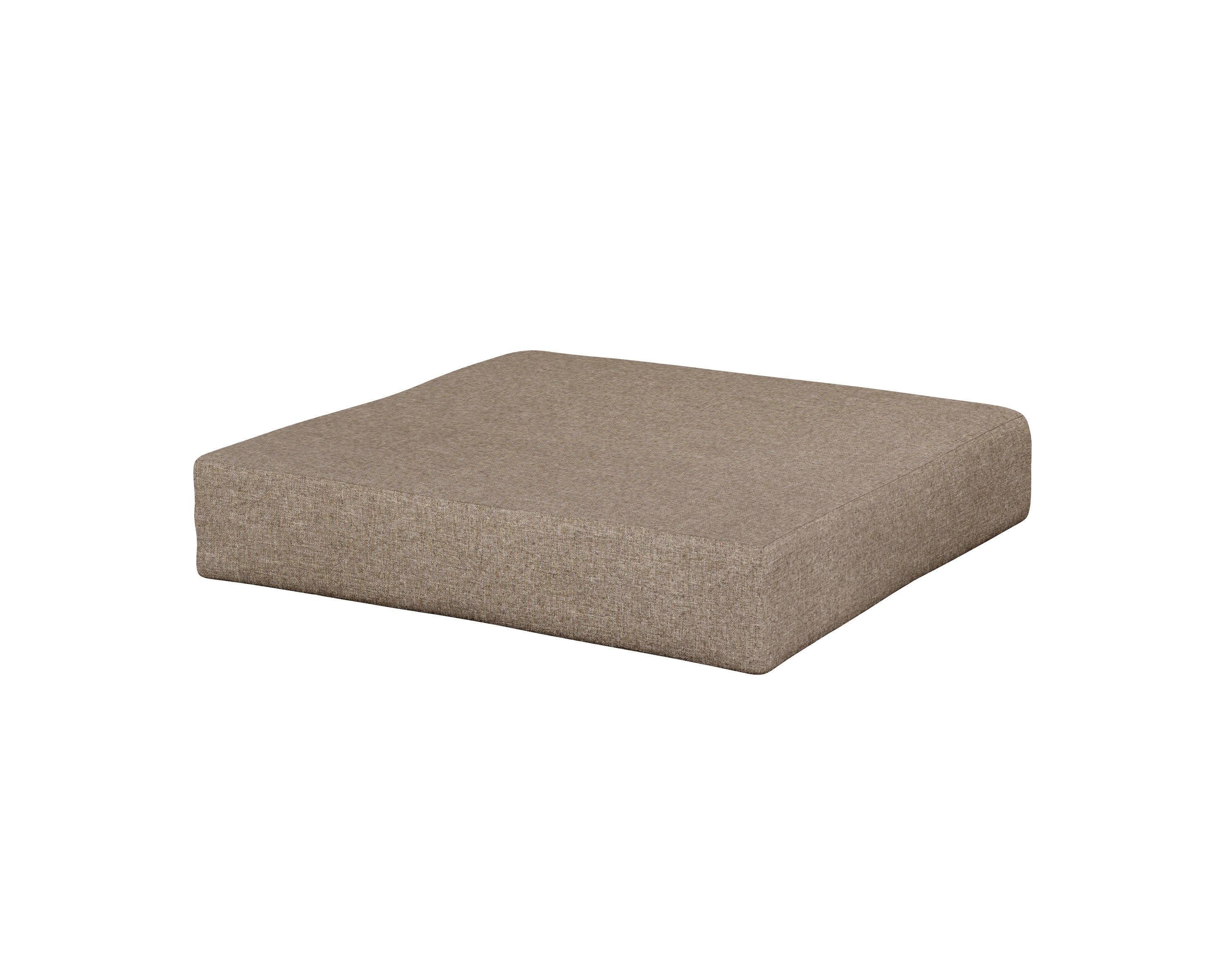 Prescott Ottoman Cushion in Spiced Burlap