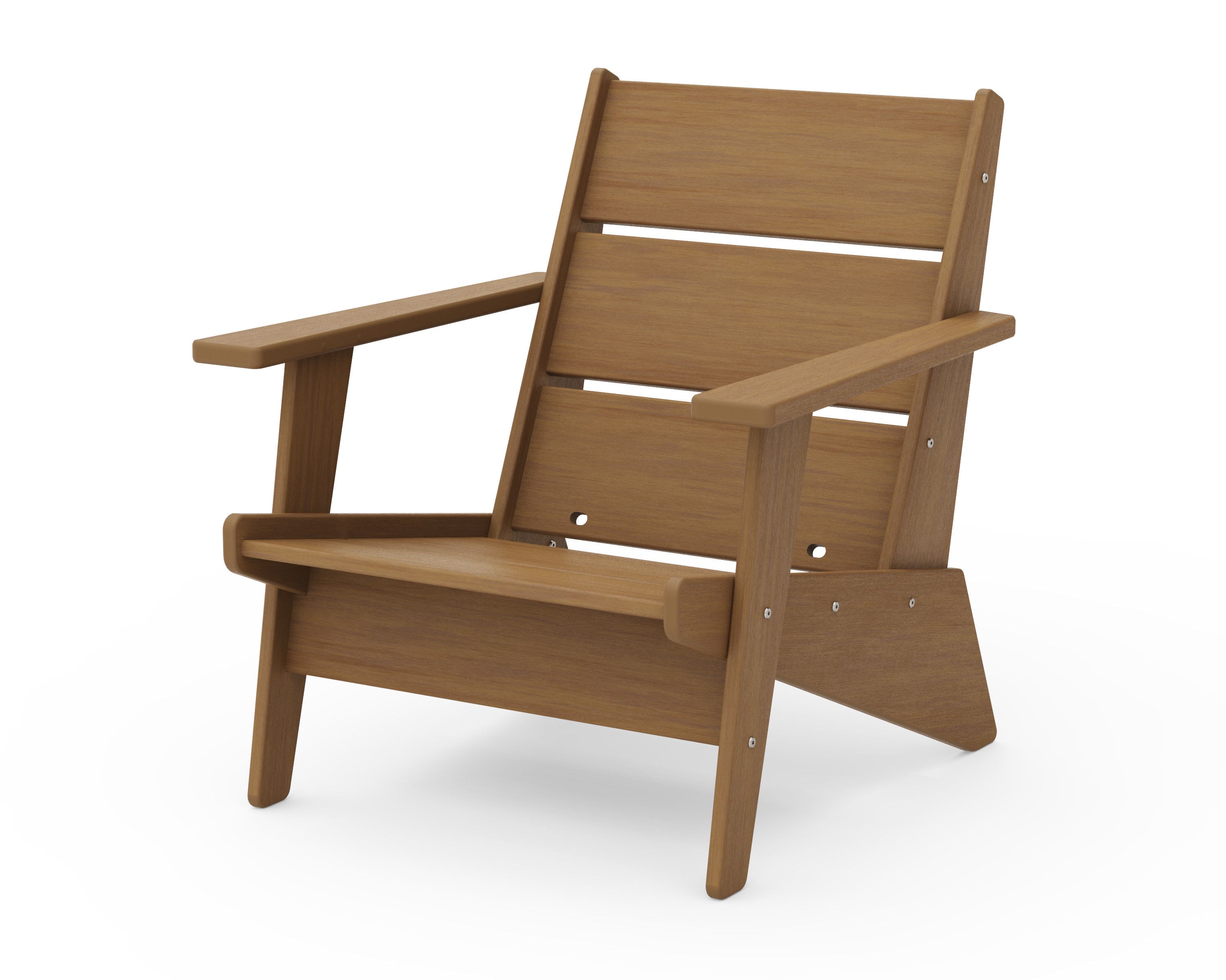 Riviera Modern Lounge Chair Frame in Natural