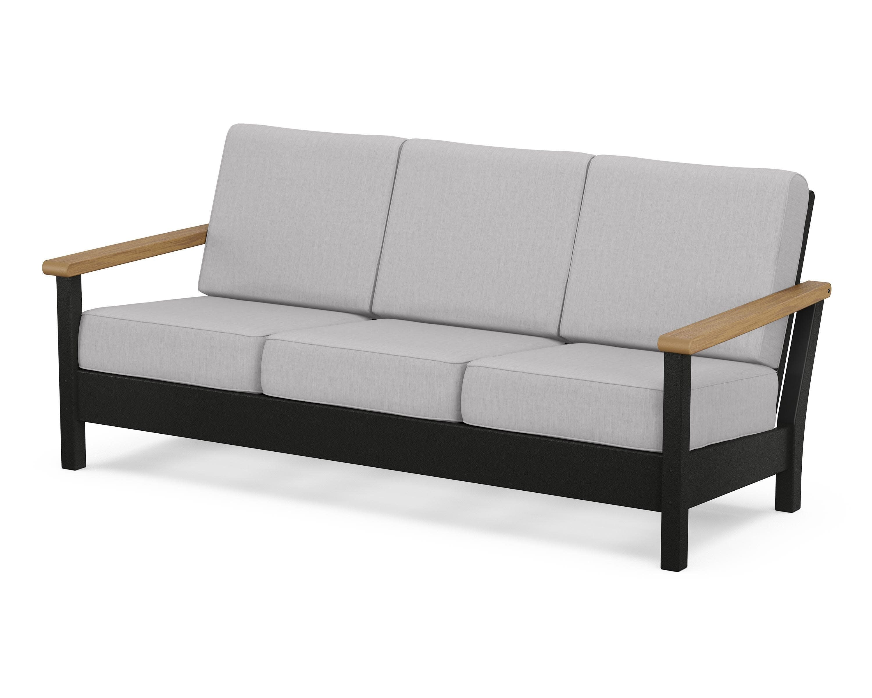Harbour Deep Seating Sofa in Black / Natural / Granite