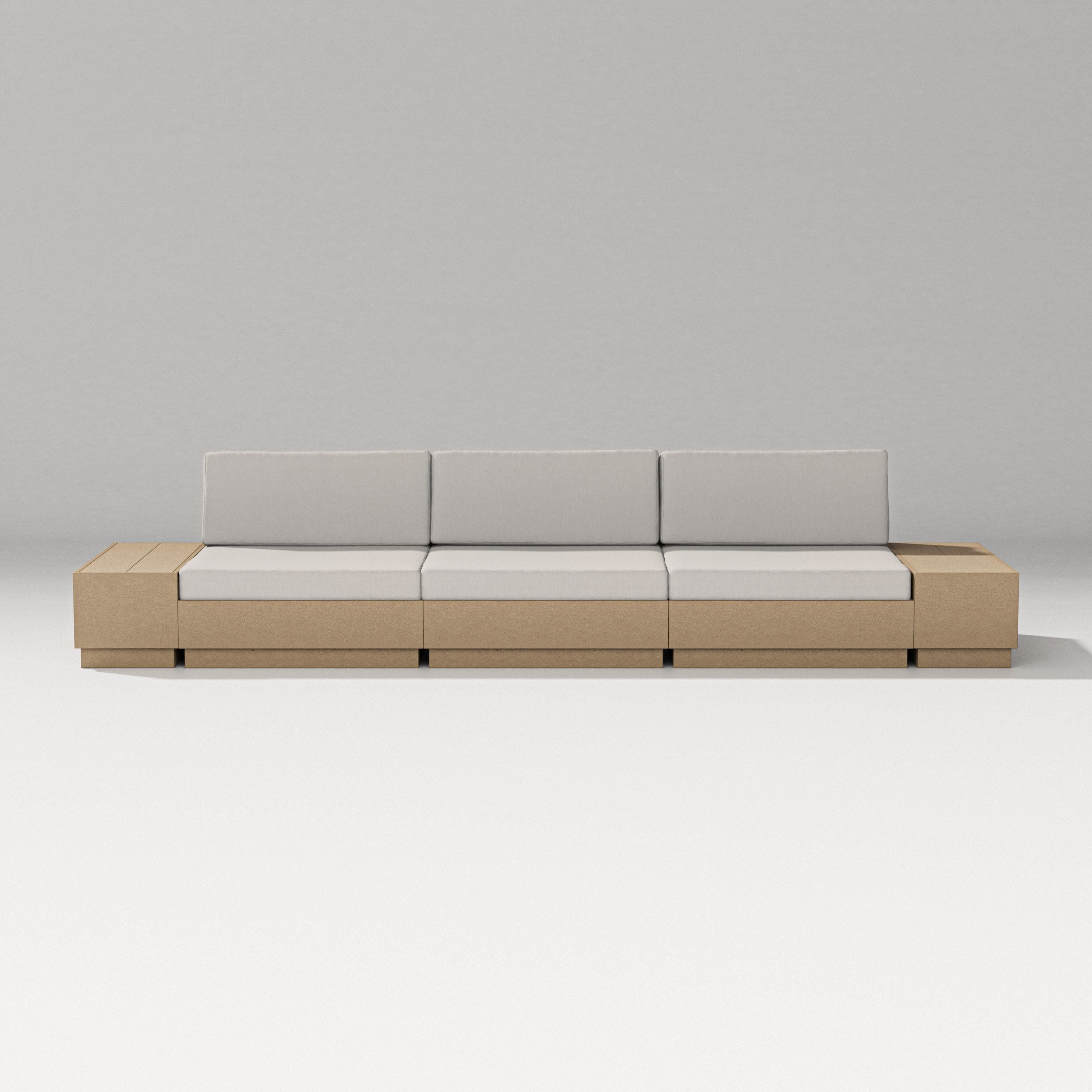 Elevate Straight Sectional in Vintage Sahara / Cast Ash