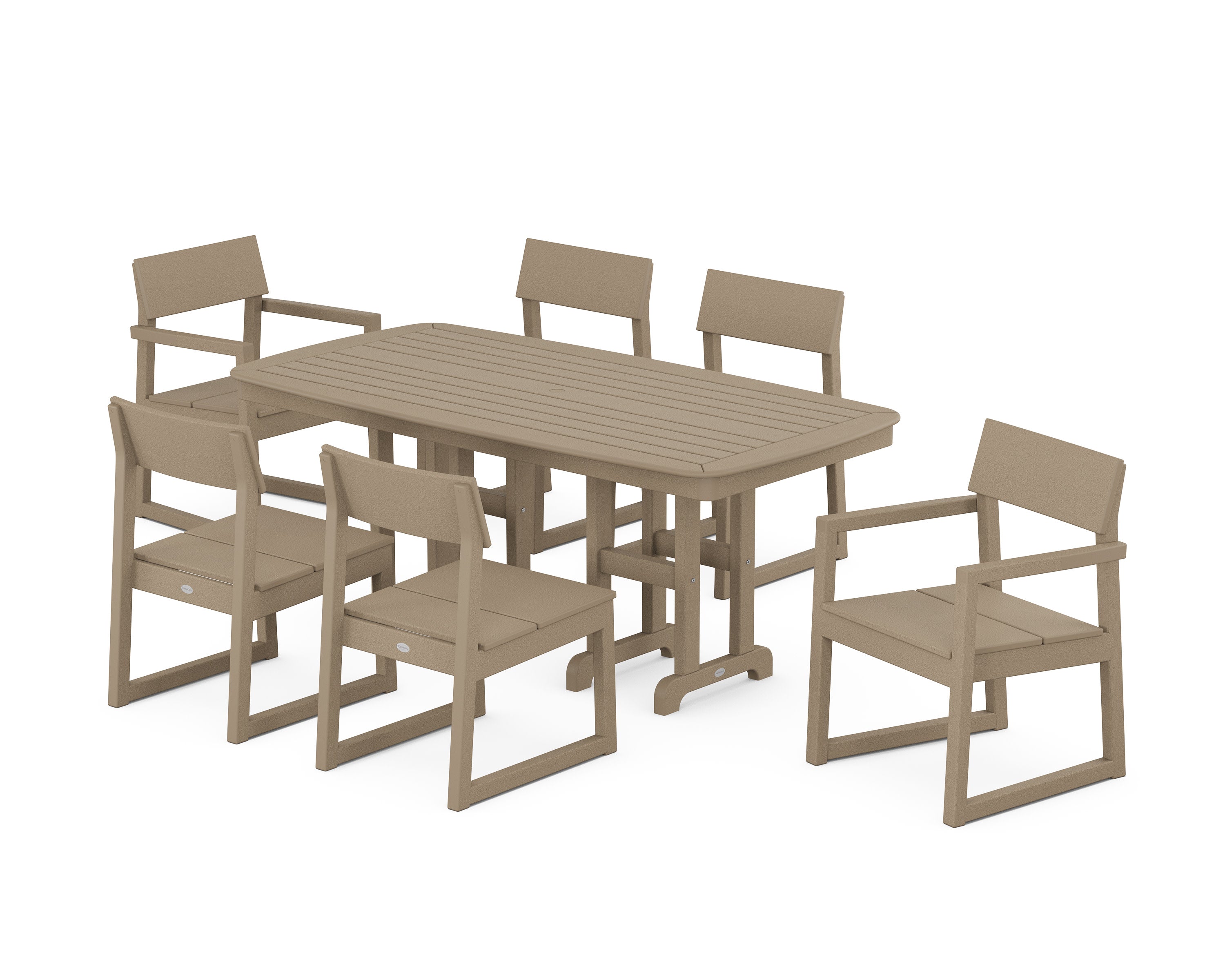 EDGE 7-Piece Dining Set in Vintage Sahara