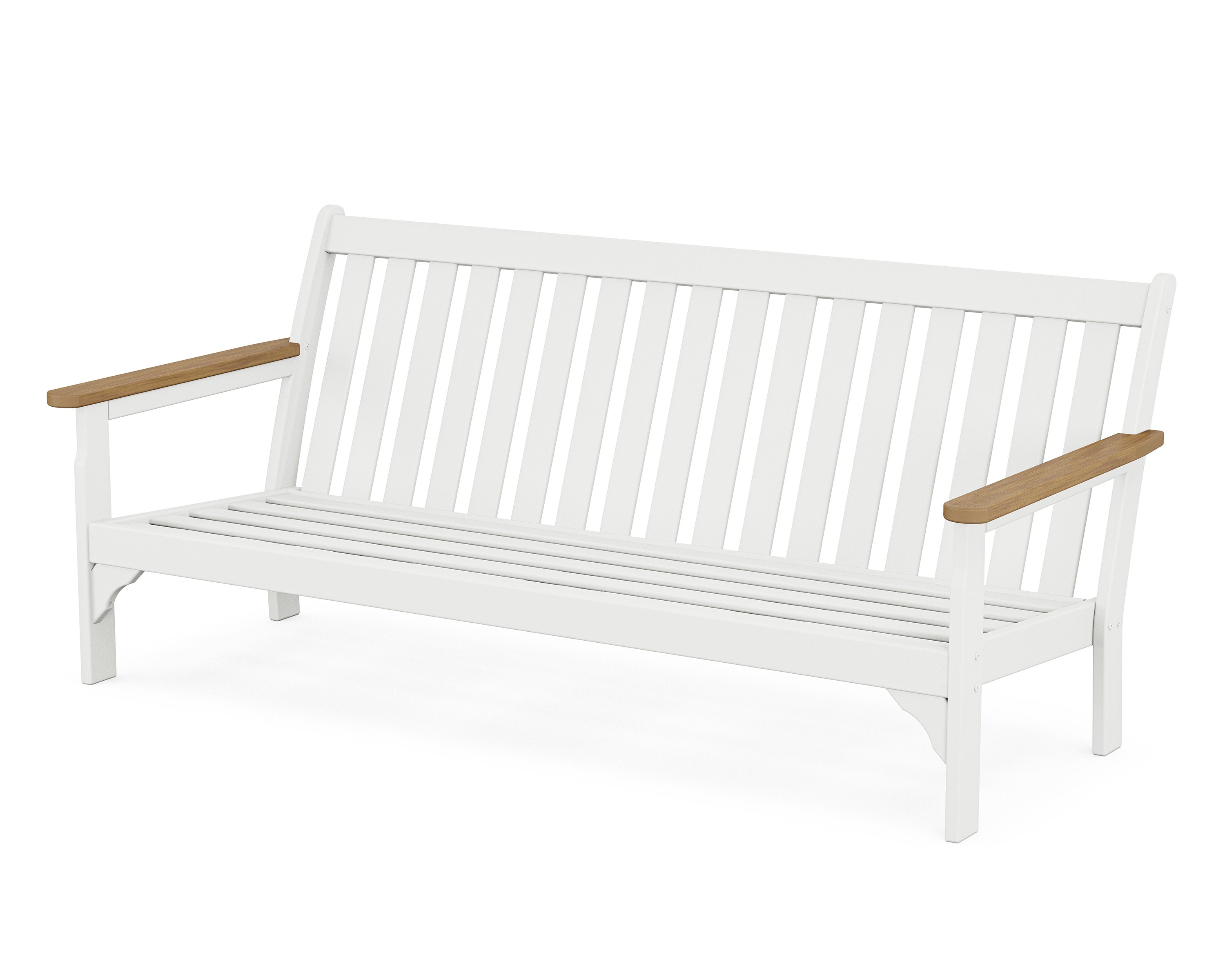 Vineyard Sofa Frame in White / Natural