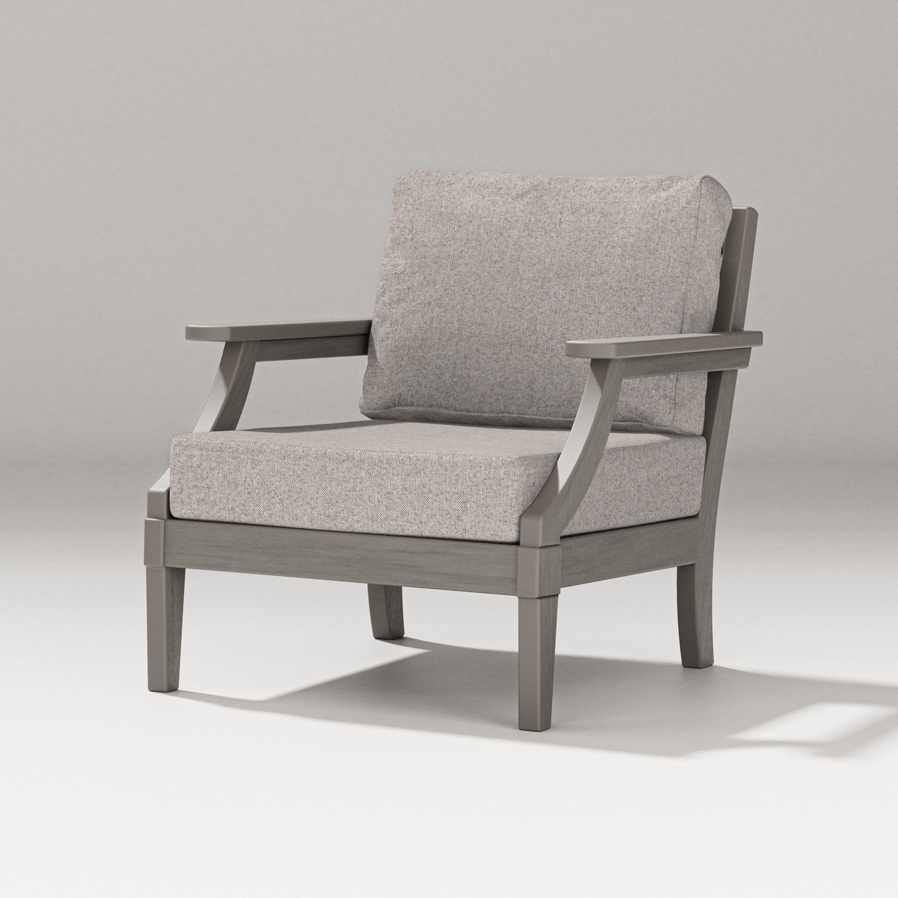 Estate Lounge Chair in Driftwood / Weathered Tweed
