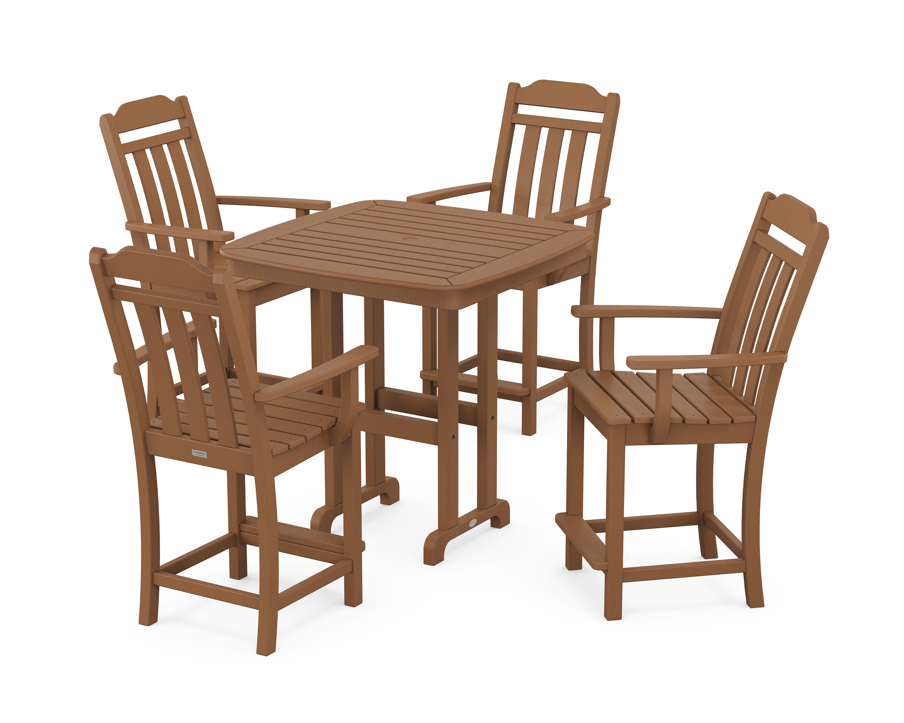 Cottage 5-Piece Counter Set in Teak
