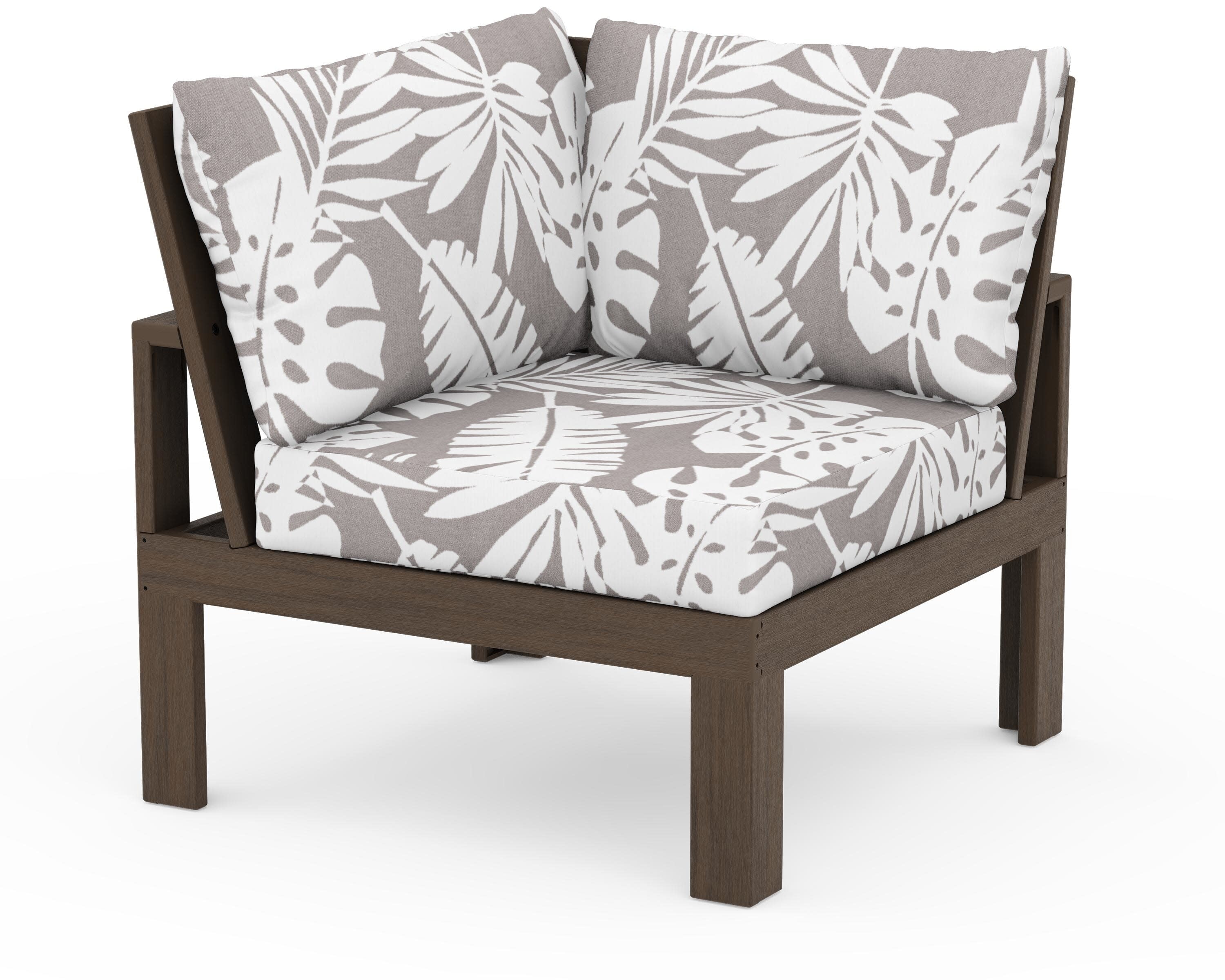 Modular Corner Chair in Kona / Leaf Grey Mist