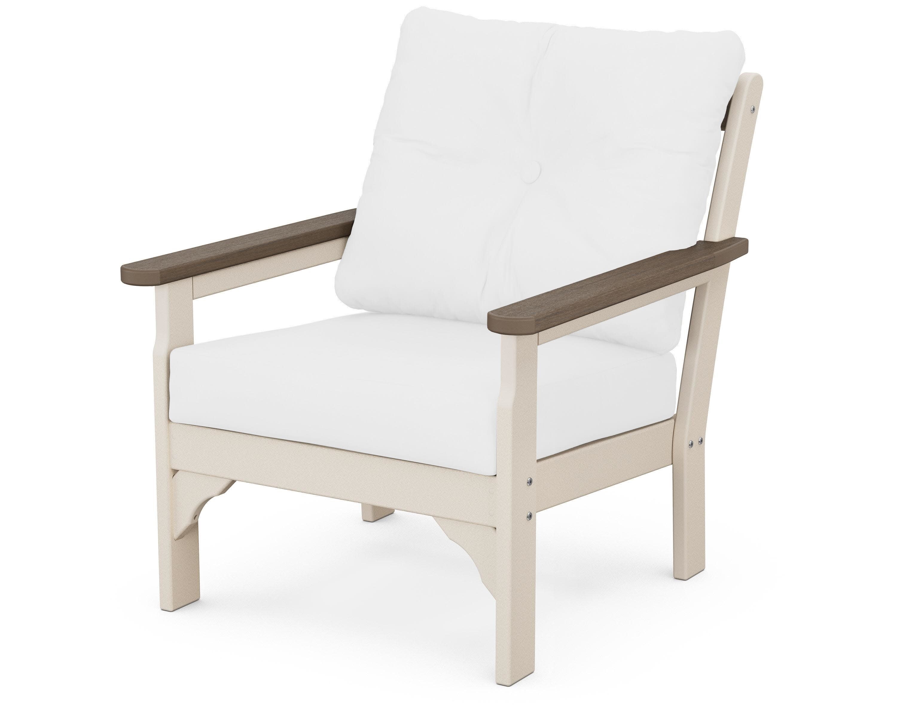 Vineyard Deep Seating Chair in Sand / Kona / Natural