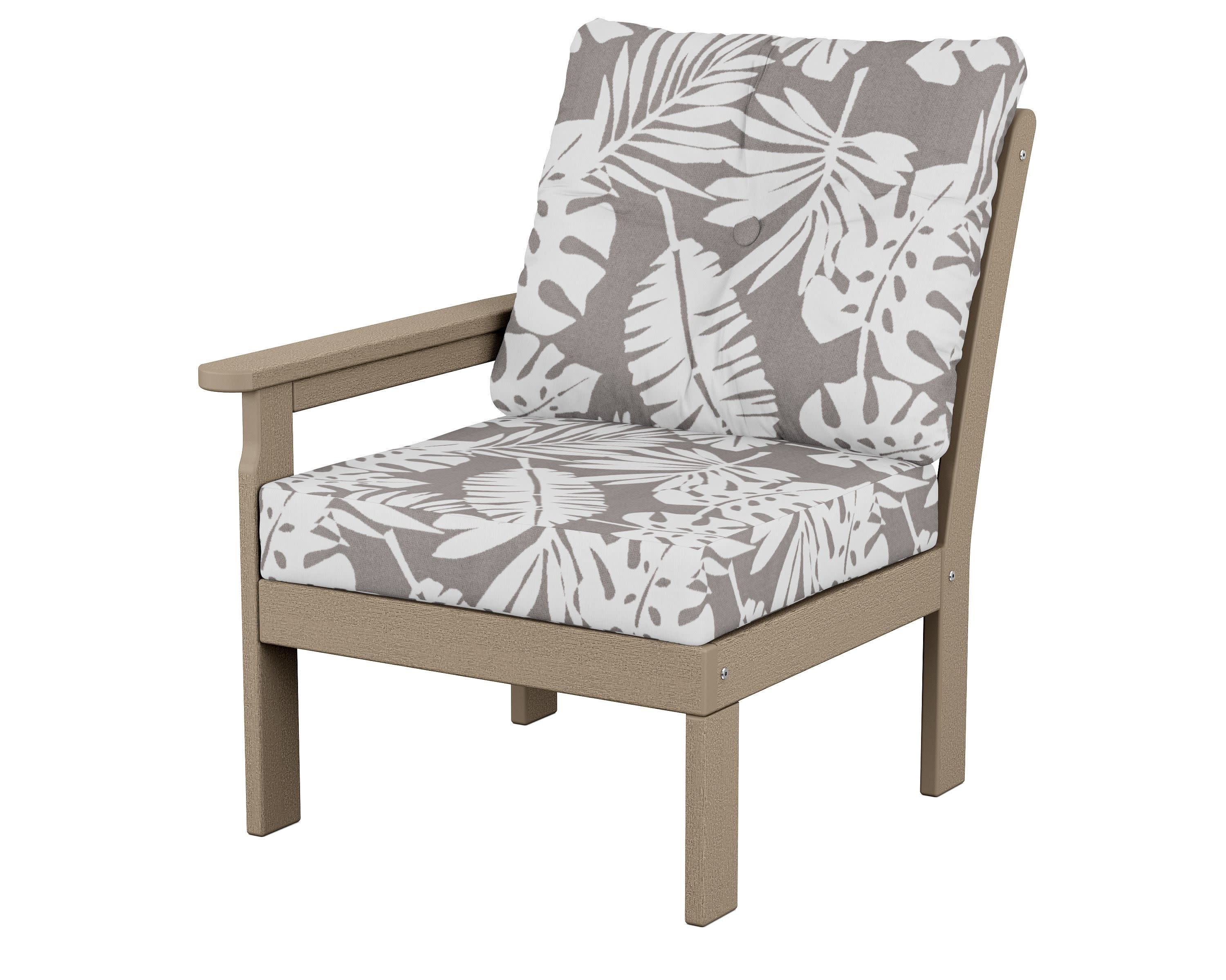Vineyard Modular Left Arm Chair in Vintage Sahara / Leaf Grey Mist
