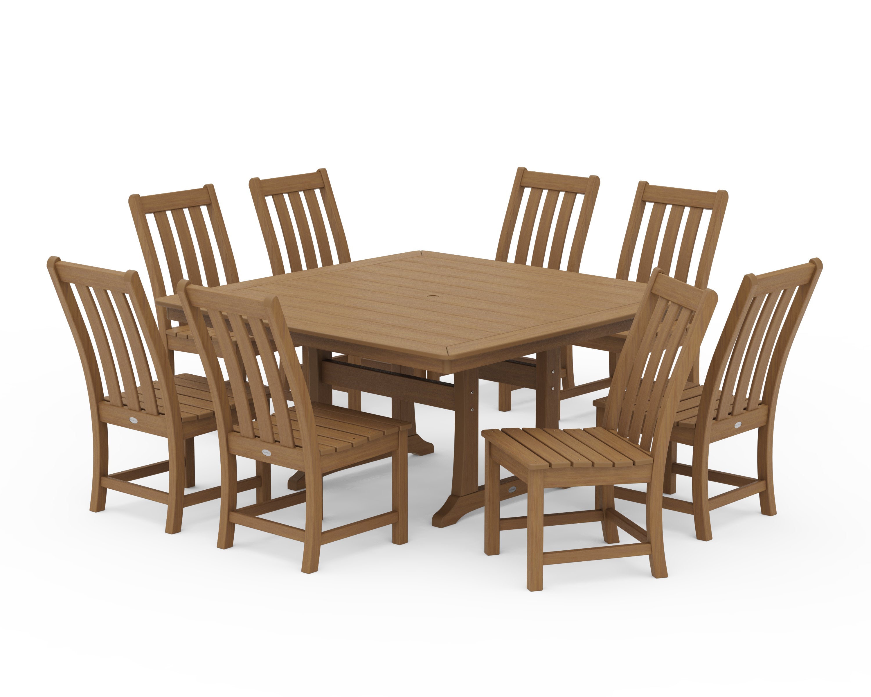 Vineyard 9-Piece Dining Set in Natural