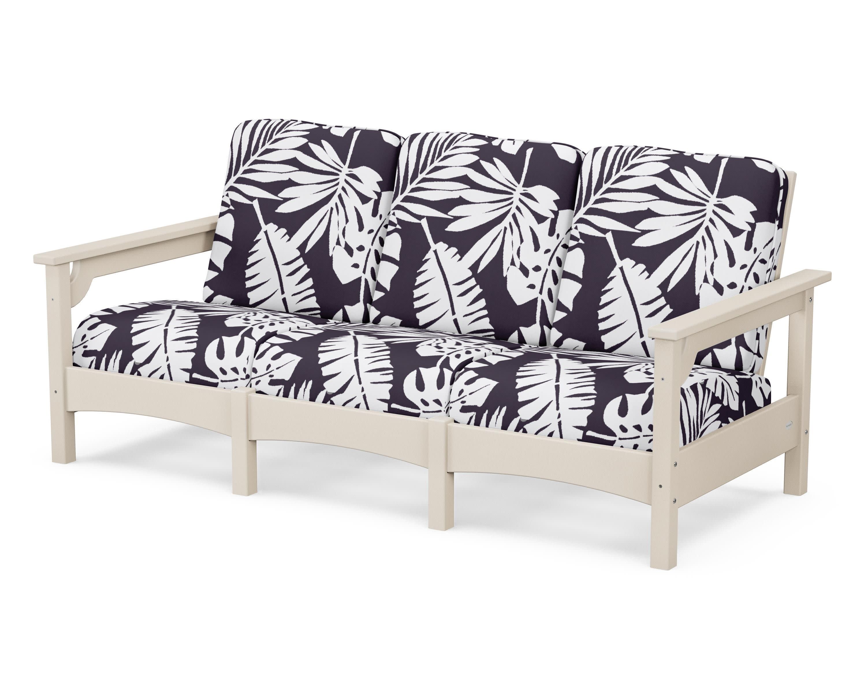 Club Sofa in Sand / Leaf Navy