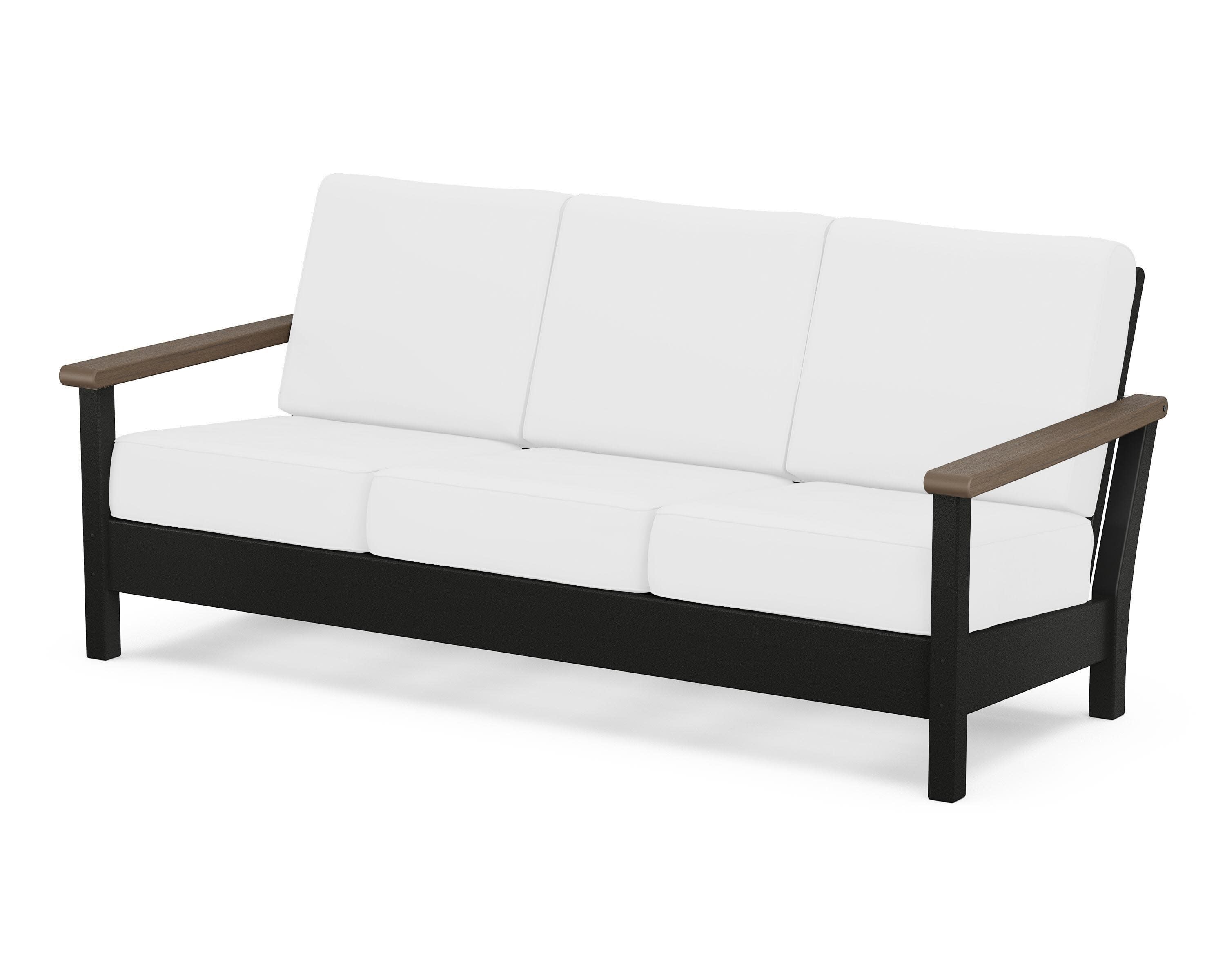 Harbour Deep Seating Sofa in Black / Kona / Natural