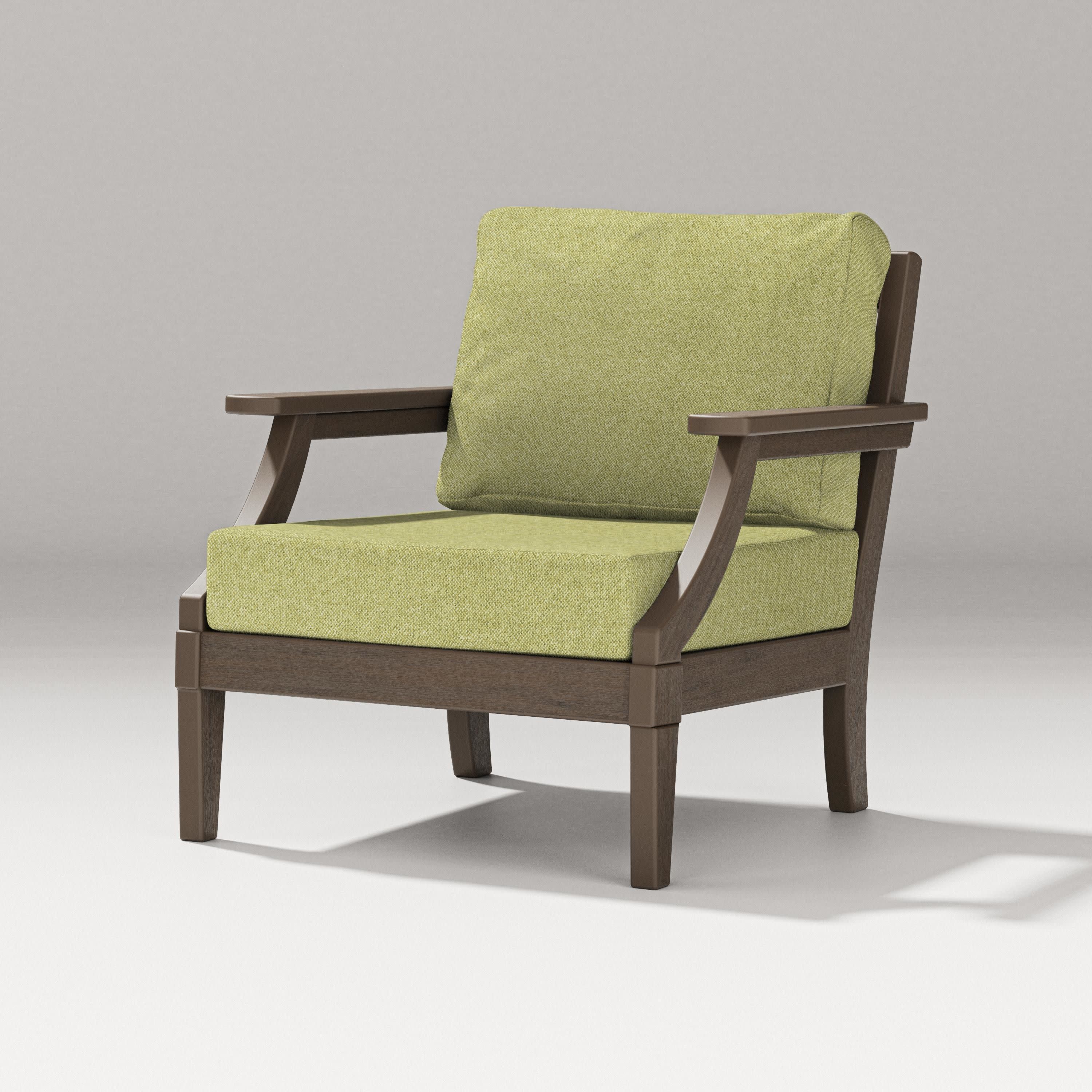 Estate Lounge Chair in Kona / Chartreuse Boucle