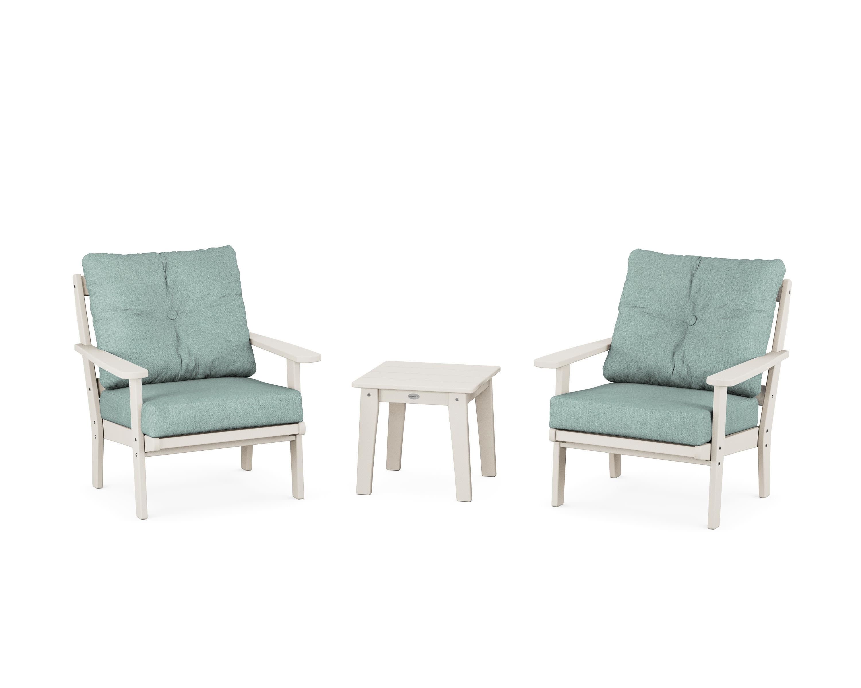 Mission 3-Piece Deep Seating Set in Sand / Glacier Spa