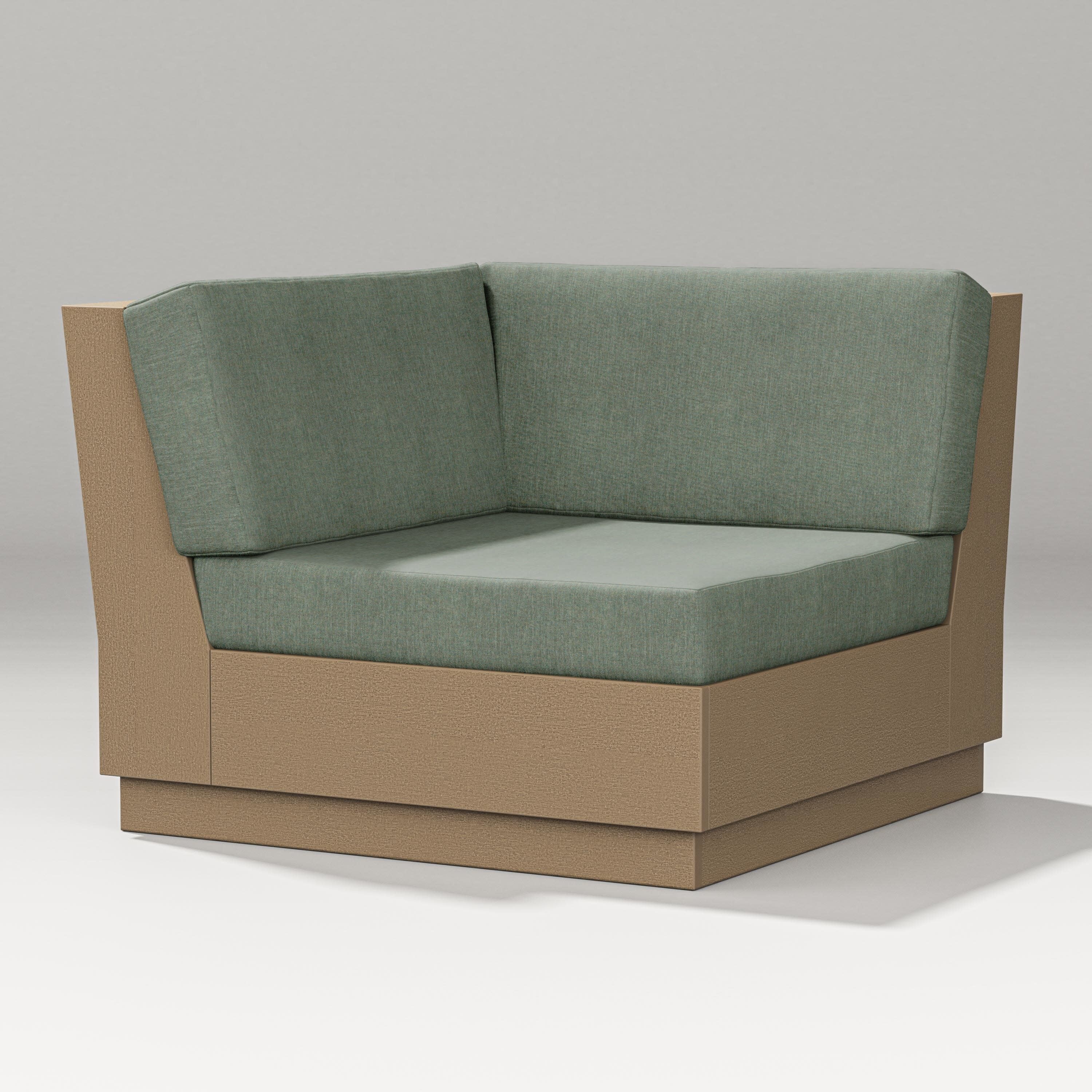 Elevate Modular Corner Chair in Vintage Sahara / Cast Sage