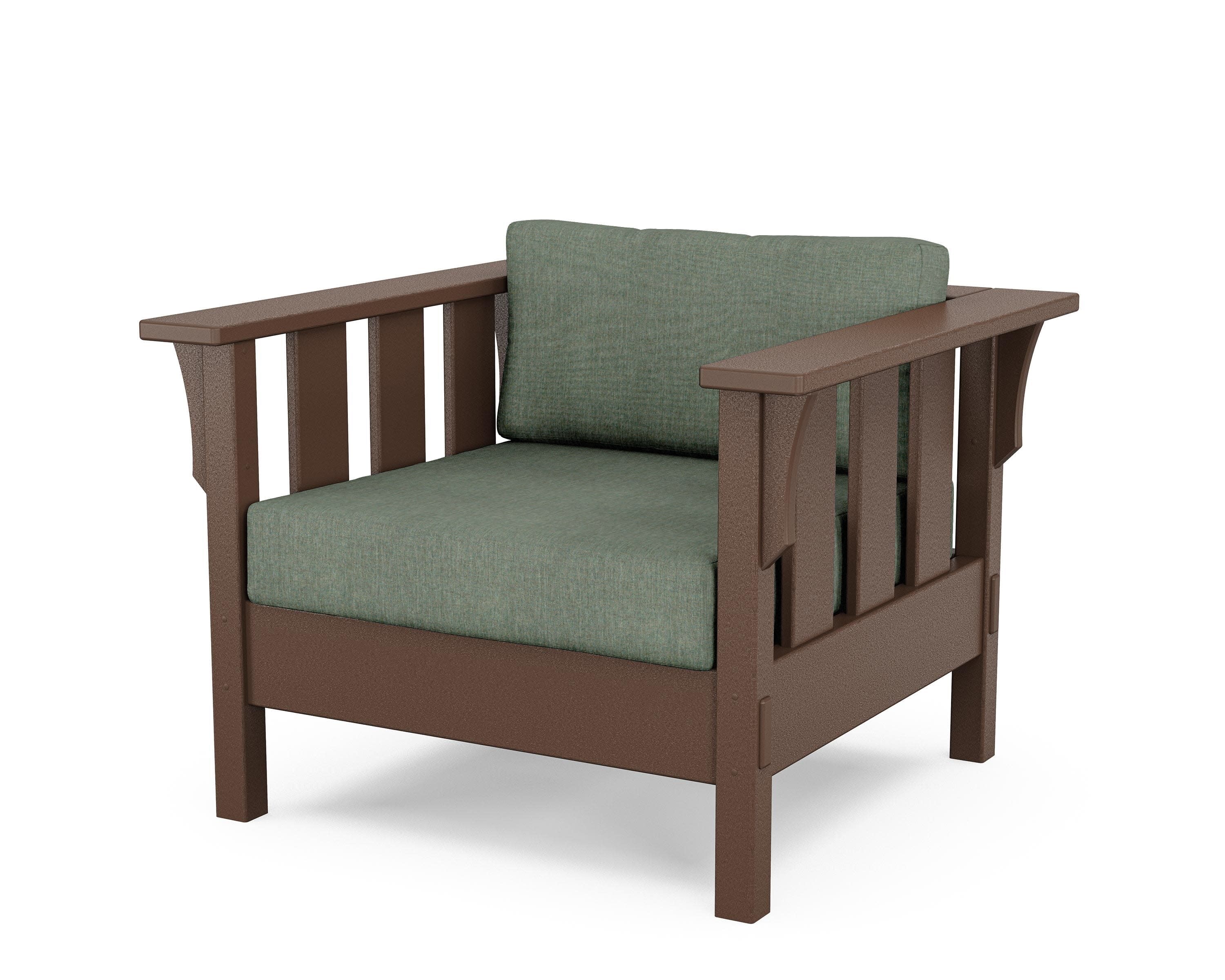 Acadia Deep Seating Chair in Mahogany / Cast Sage