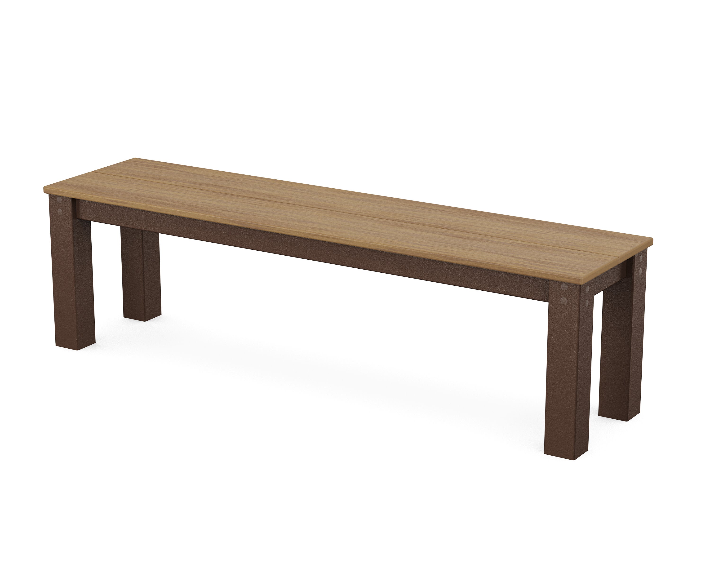 Parsons 60" Bench in Mahogany / Natural