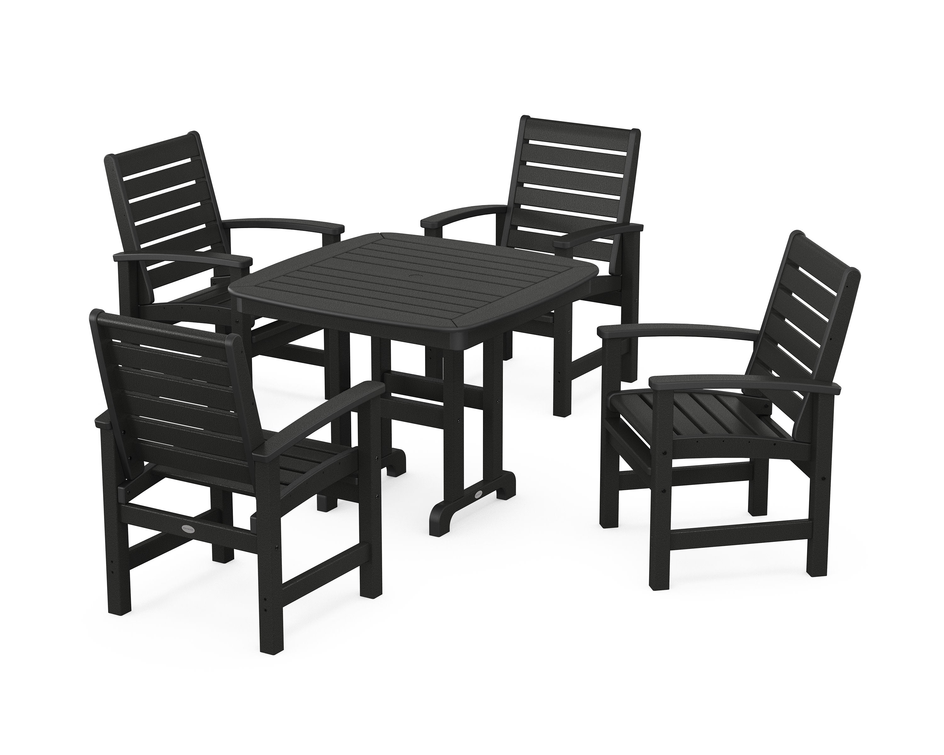 Signature 5-Piece Dining Set in Black