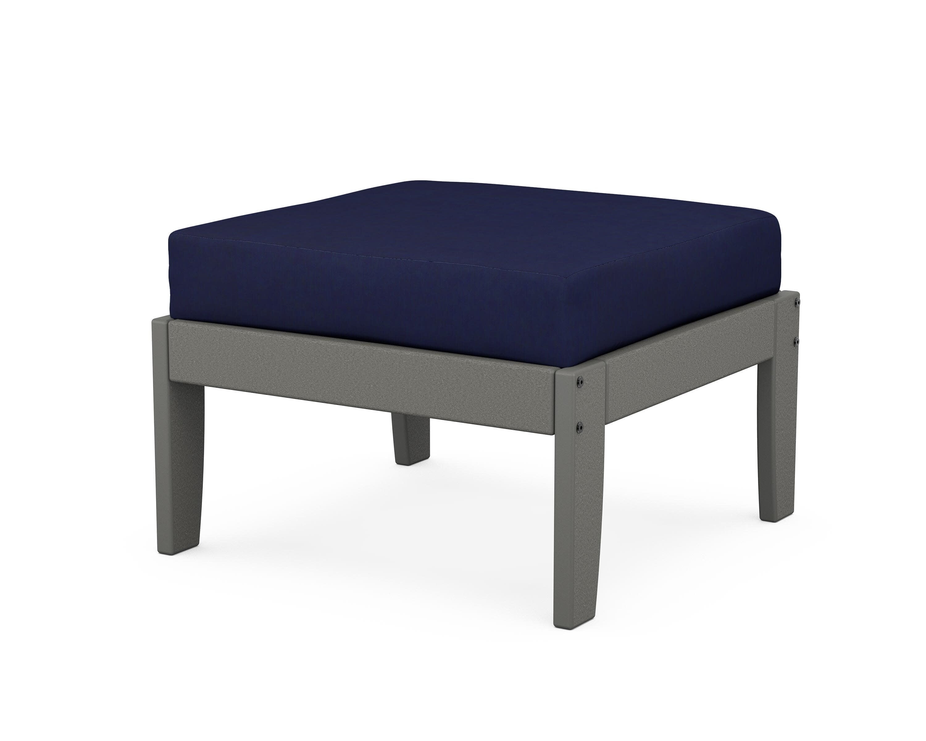 Modular Ottoman - Classic in Slate Grey / Navy