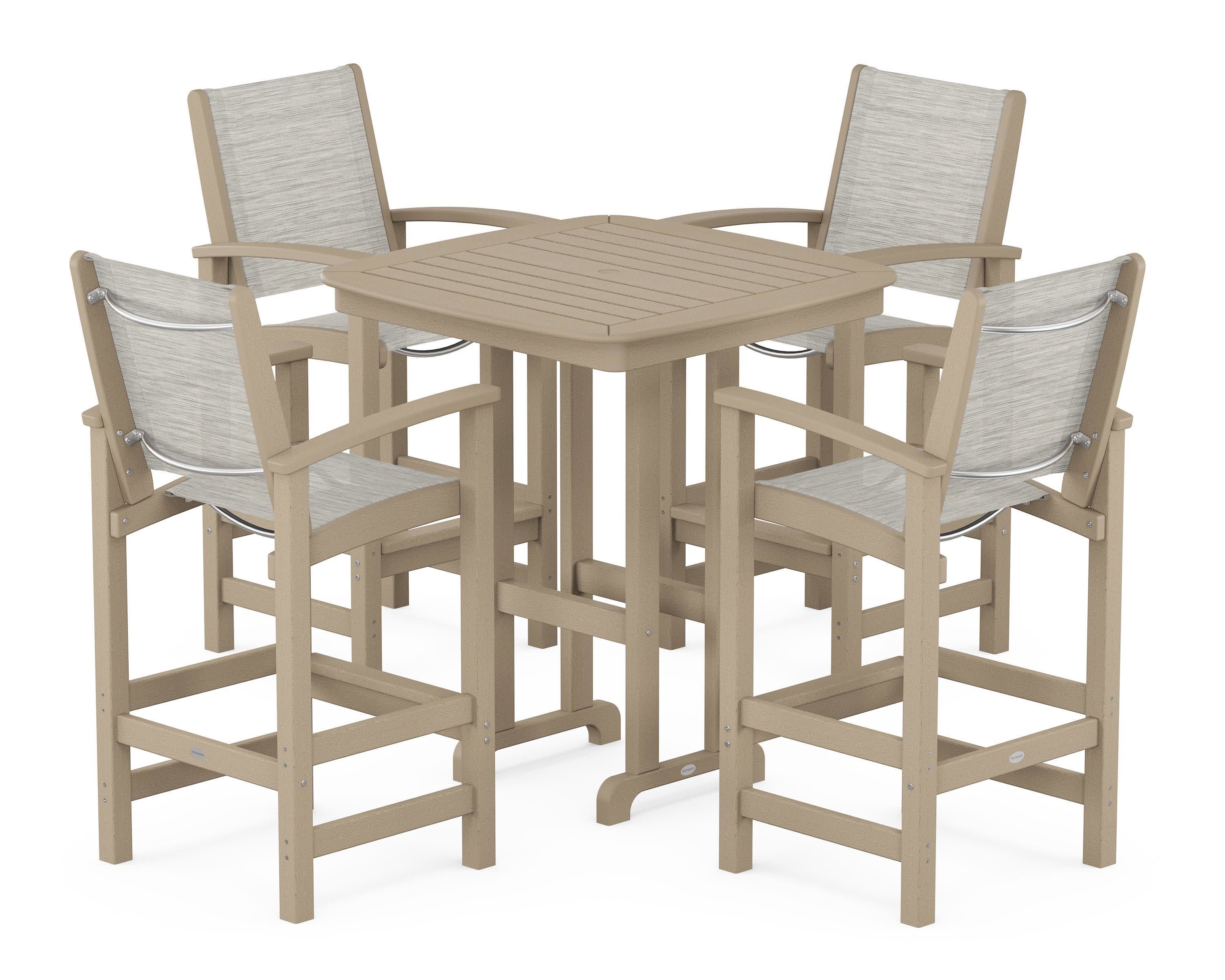 Coastal 5-Piece Bar Set in Vintage Sahara / Birch Sling
