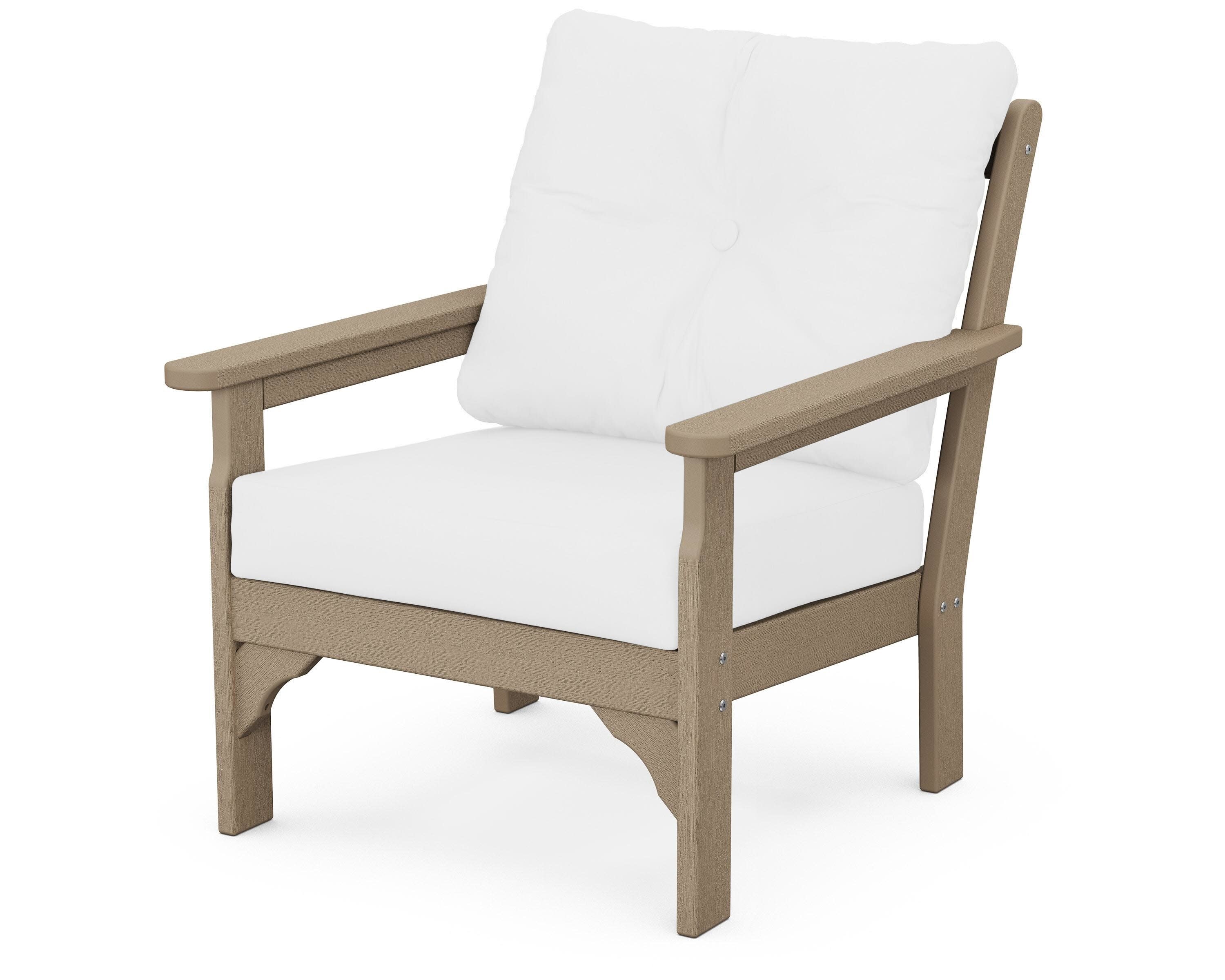Vineyard Deep Seating Chair in Vintage Sahara / Natural