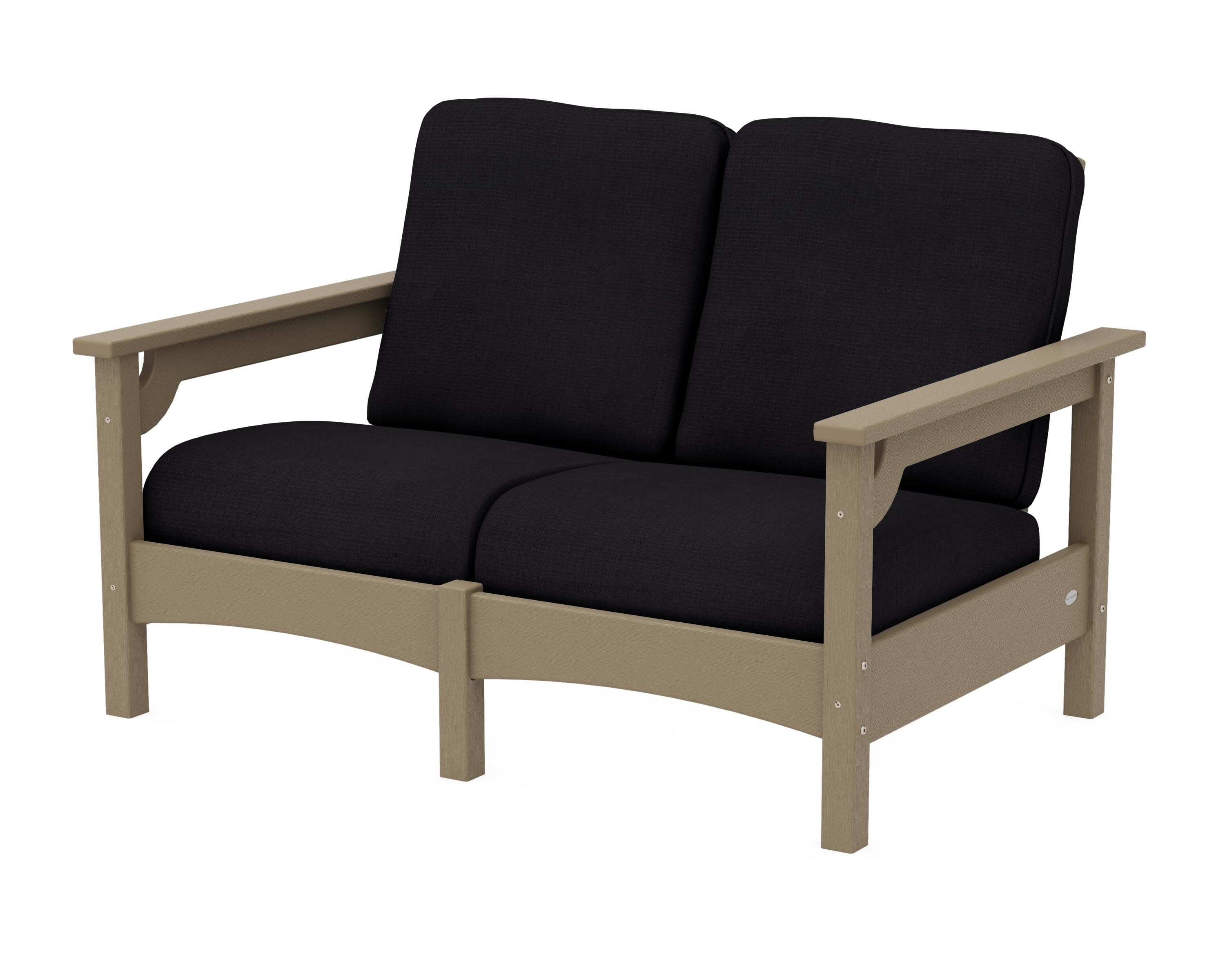 Club Loveseat in Vintage Sahara / Midnight Linen
