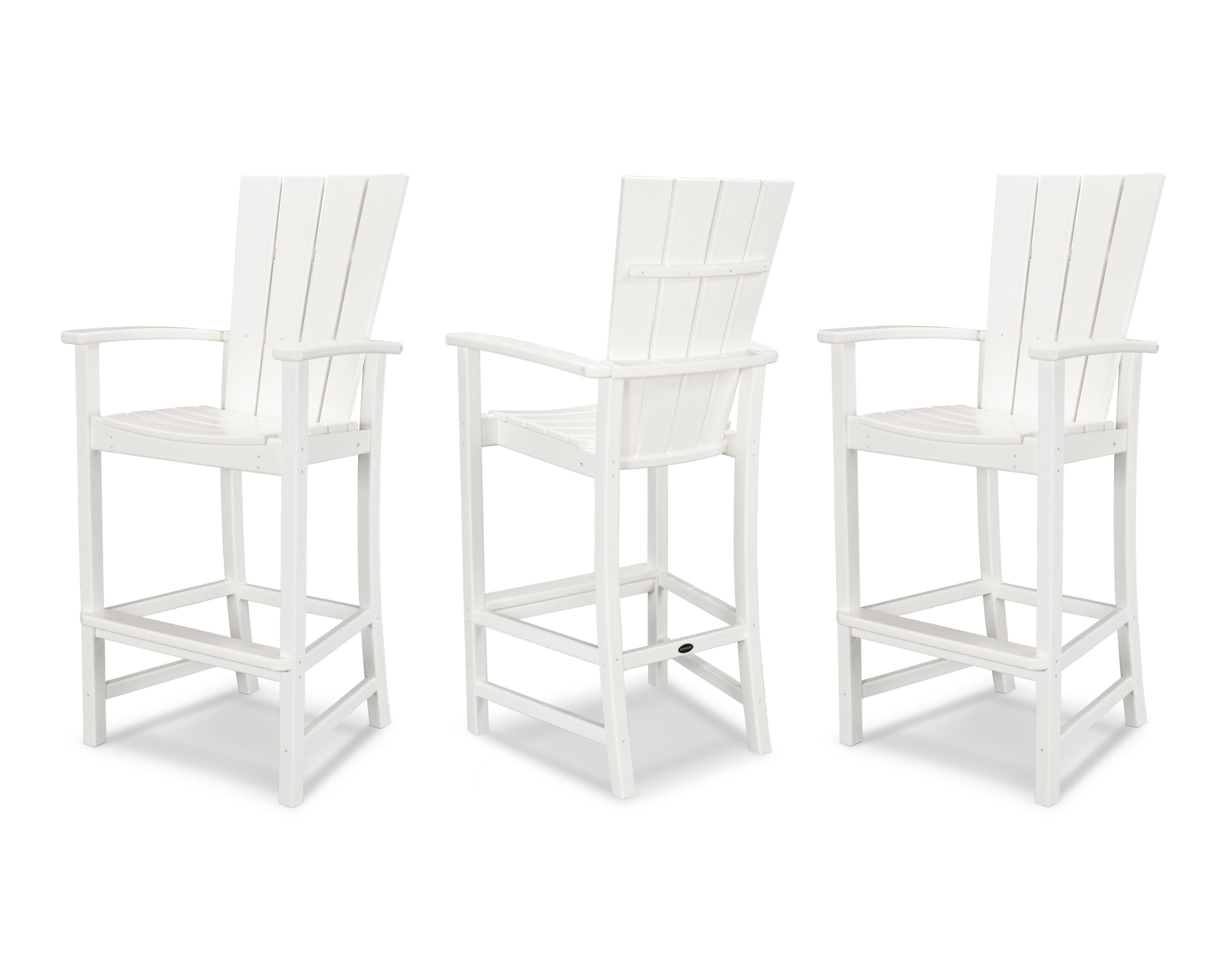 Quattro 3-Piece Bar Set in White