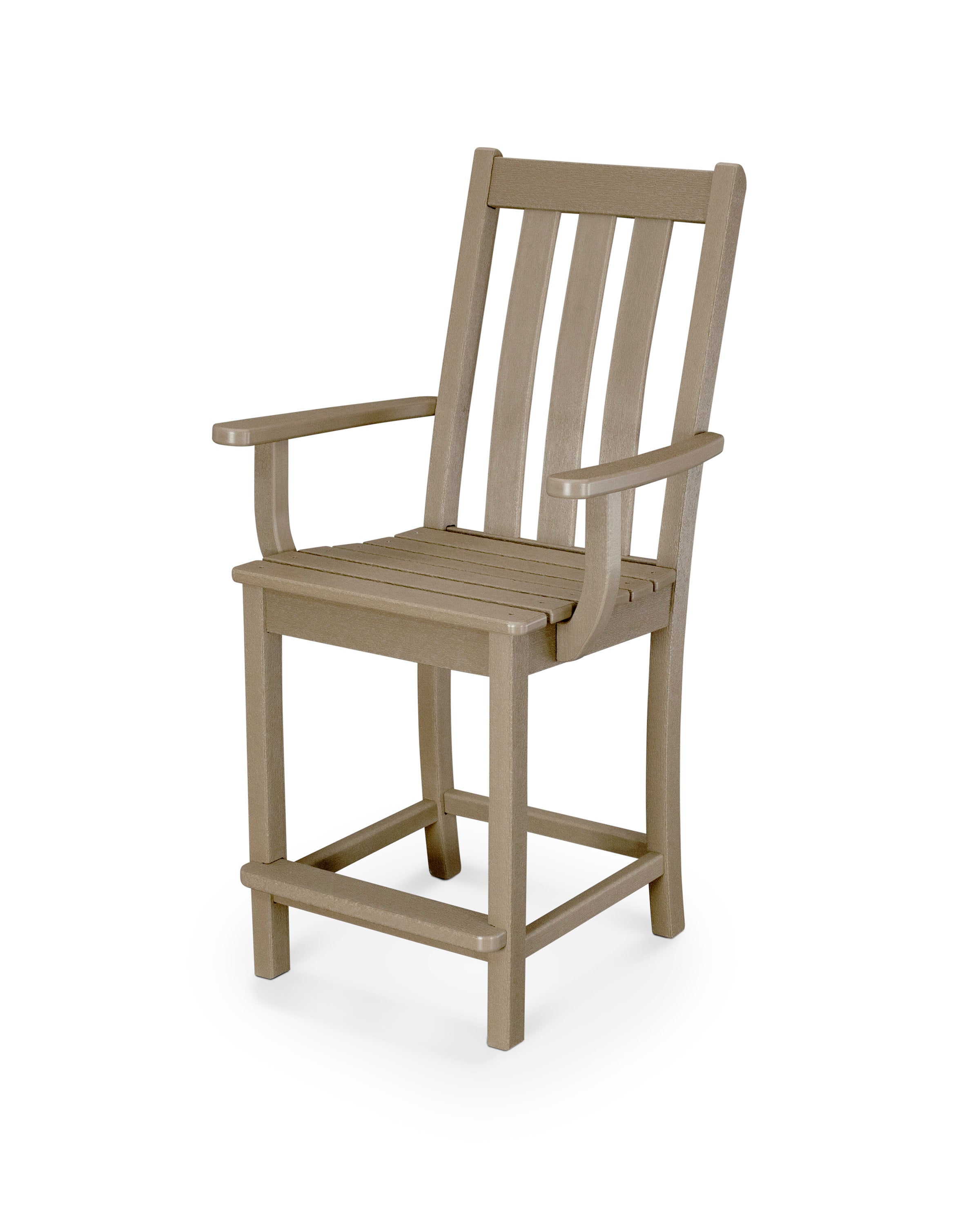 Vineyard Counter Arm Chair in Vintage Sahara