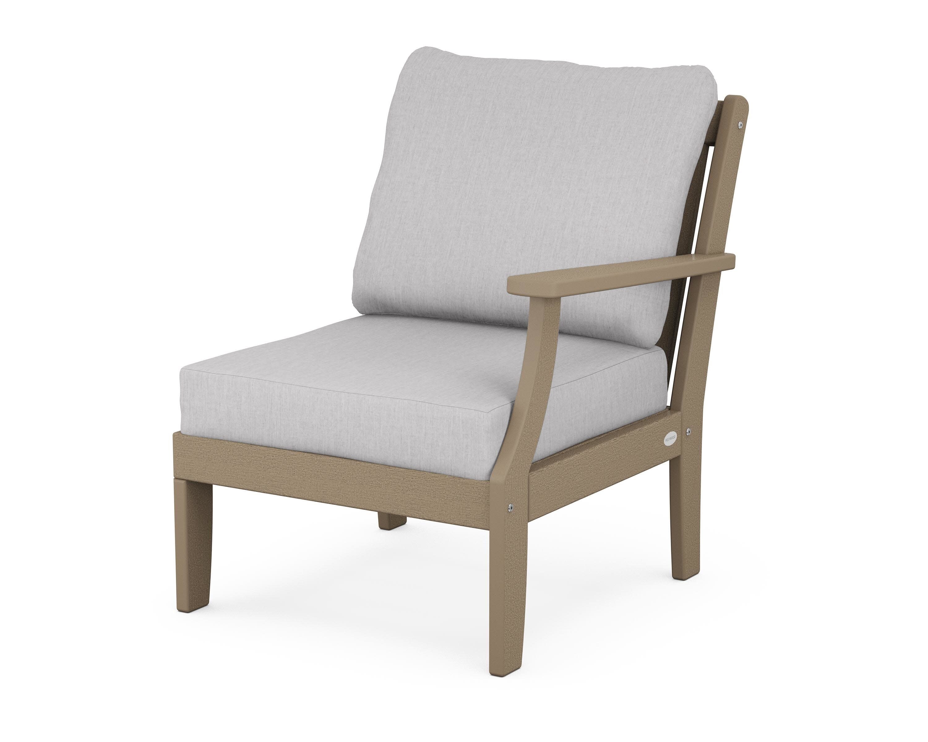 Braxton Modular Right Arm Chair in Vintage Sahara / Granite