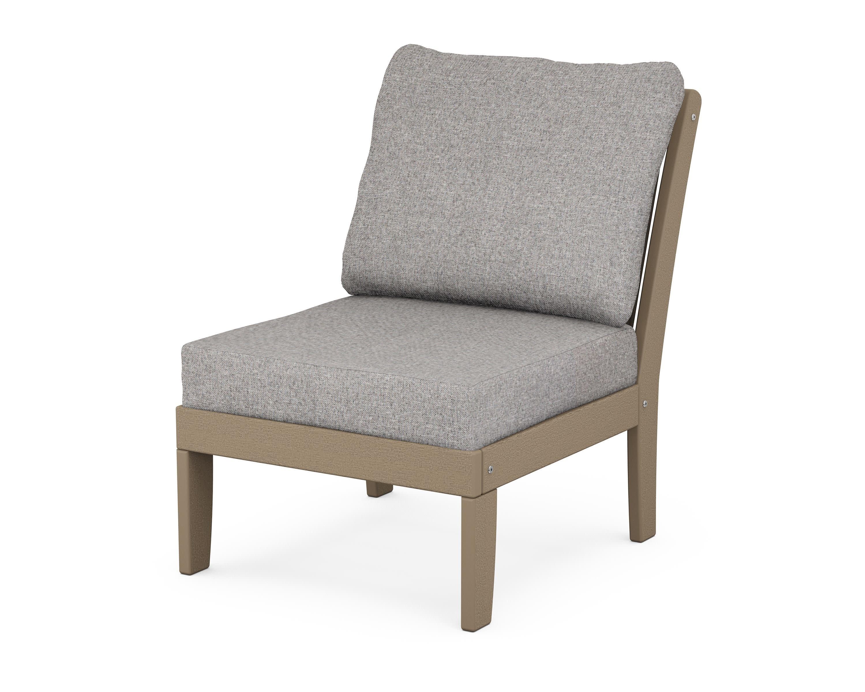 Braxton Modular Armless Chair in Vintage Sahara / Grey Mist
