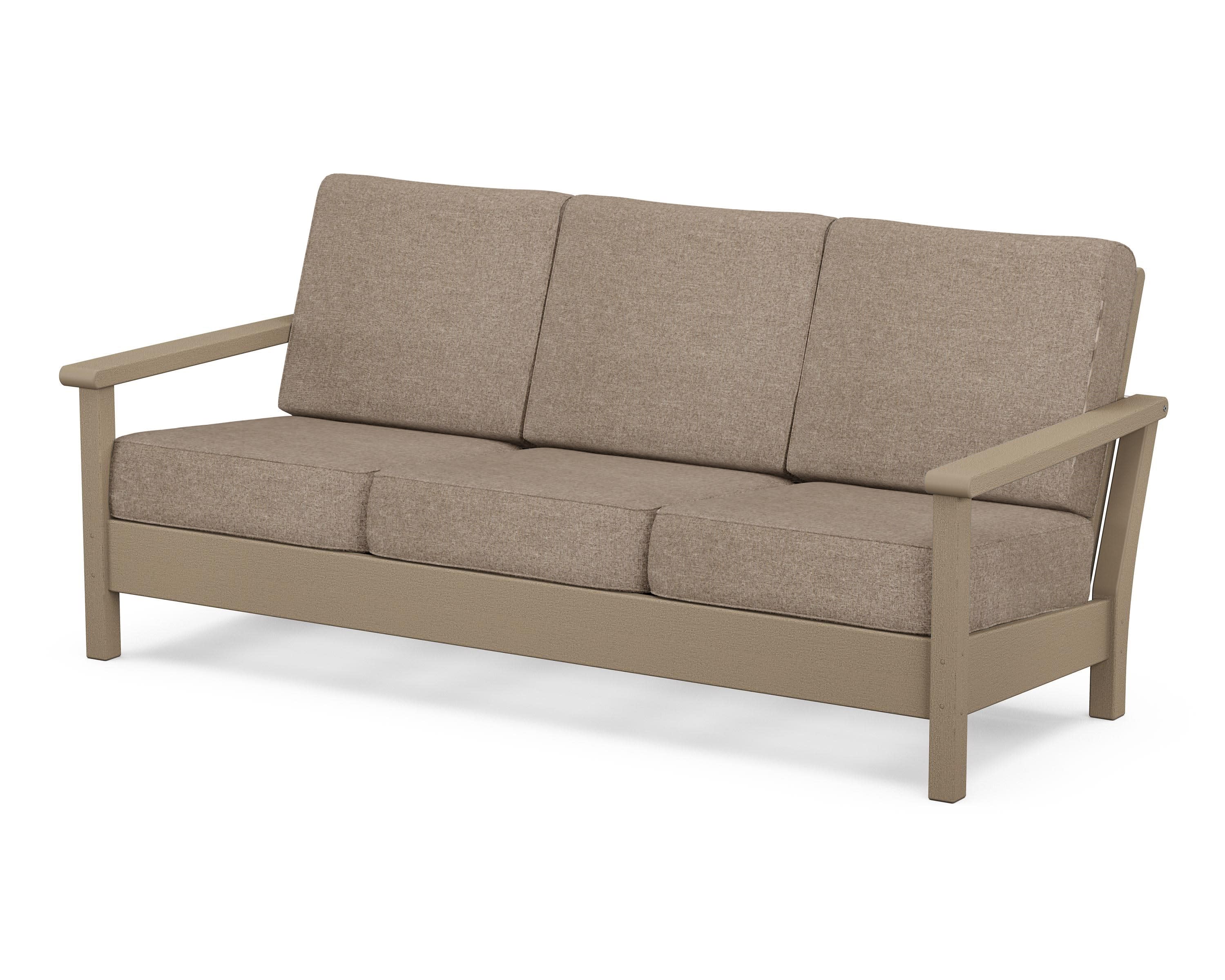 Harbour Deep Seating Sofa in Vintage Sahara / Spiced Burlap
