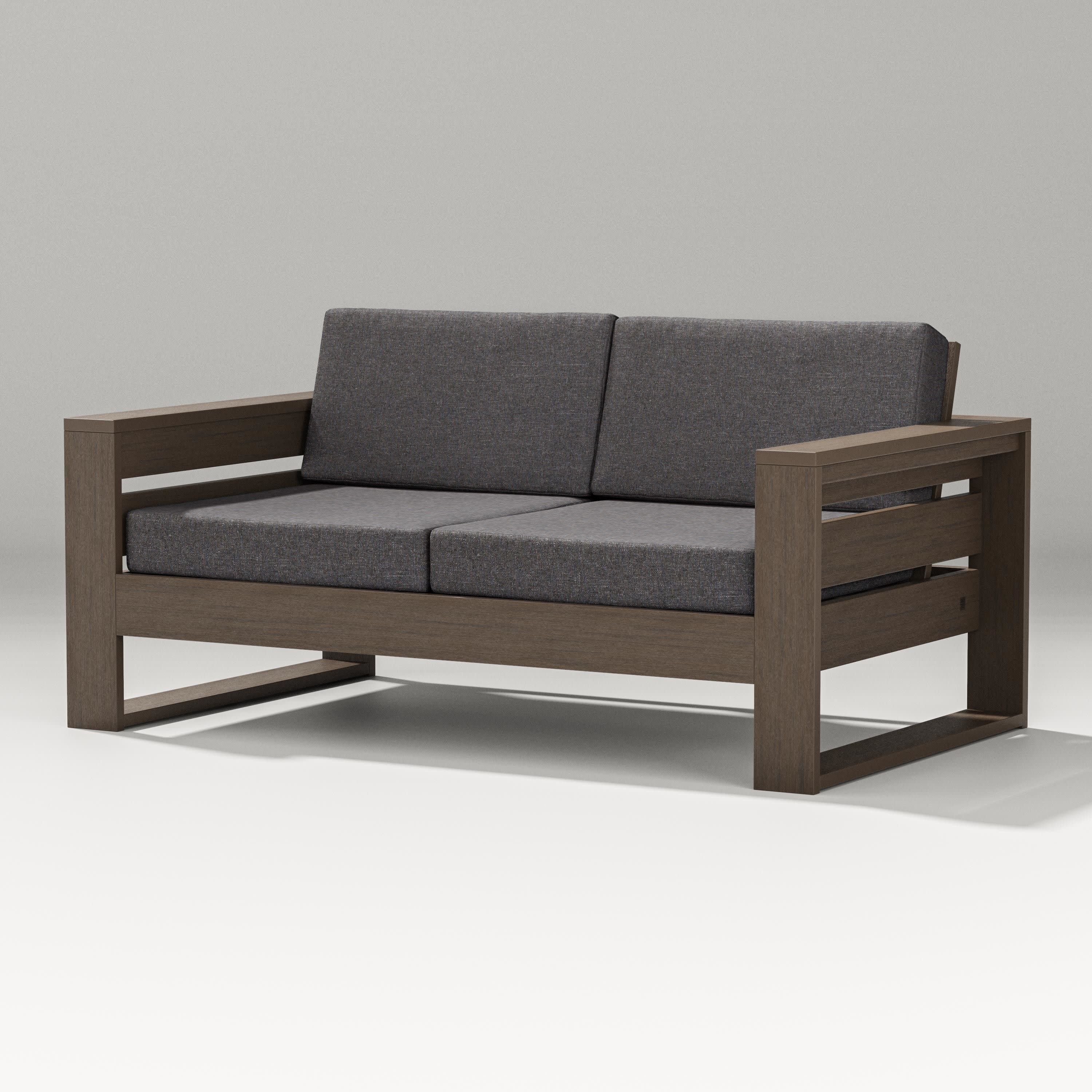 Latitude Loveseat in Kona / Ash Charcoal