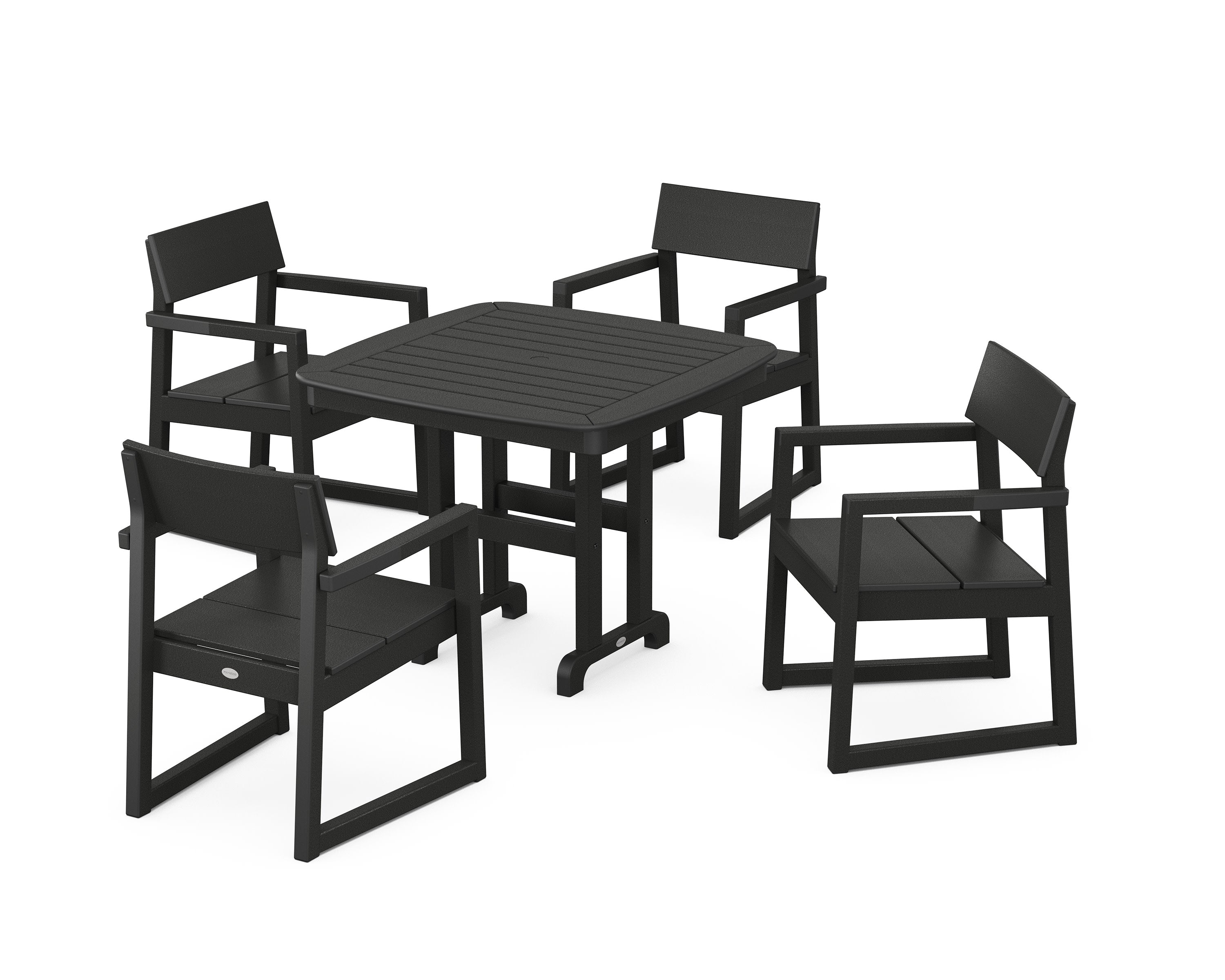 EDGE 5-Piece Dining Set in Black