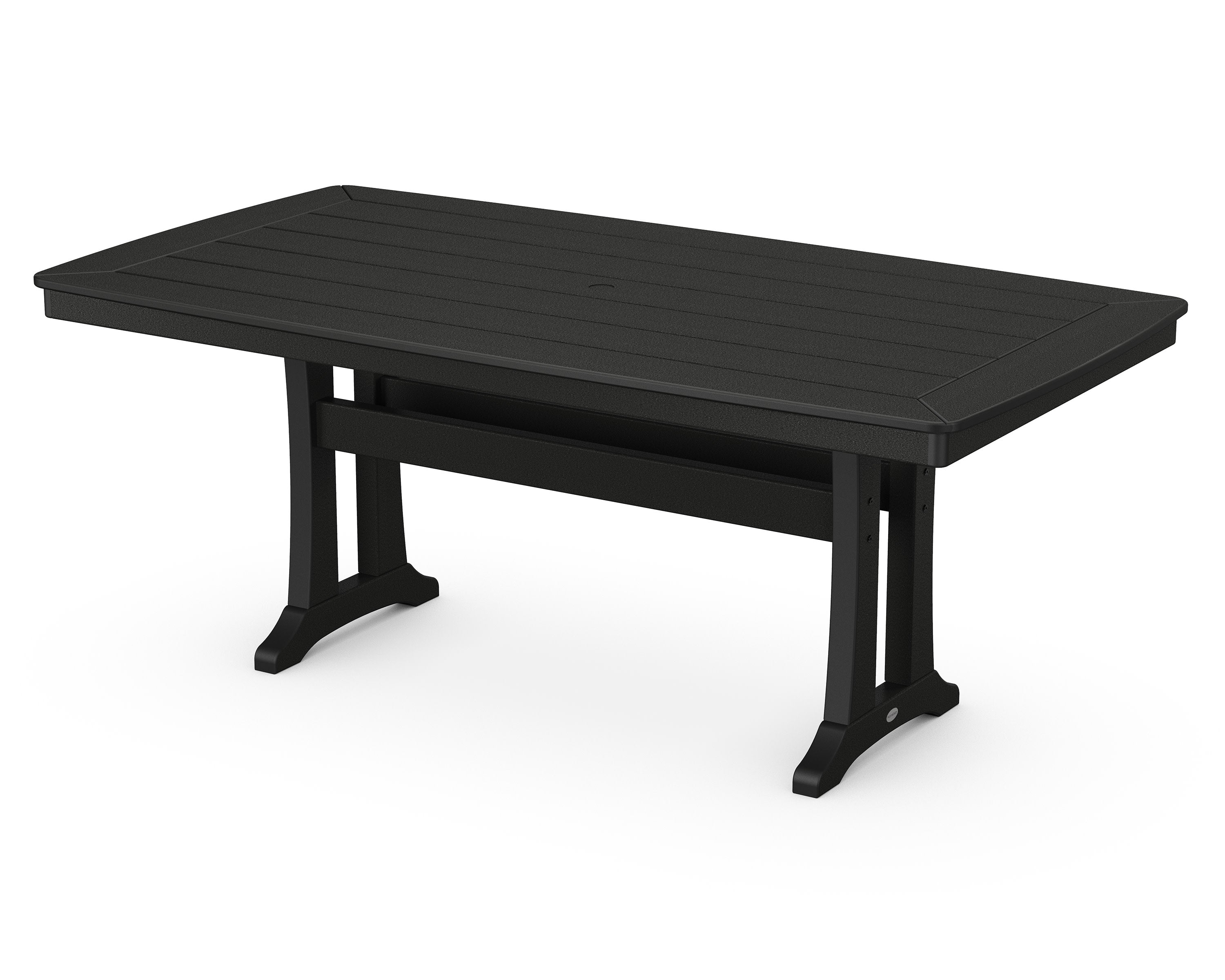 Nautical Trestle 38" x 73" Dining Table in Black