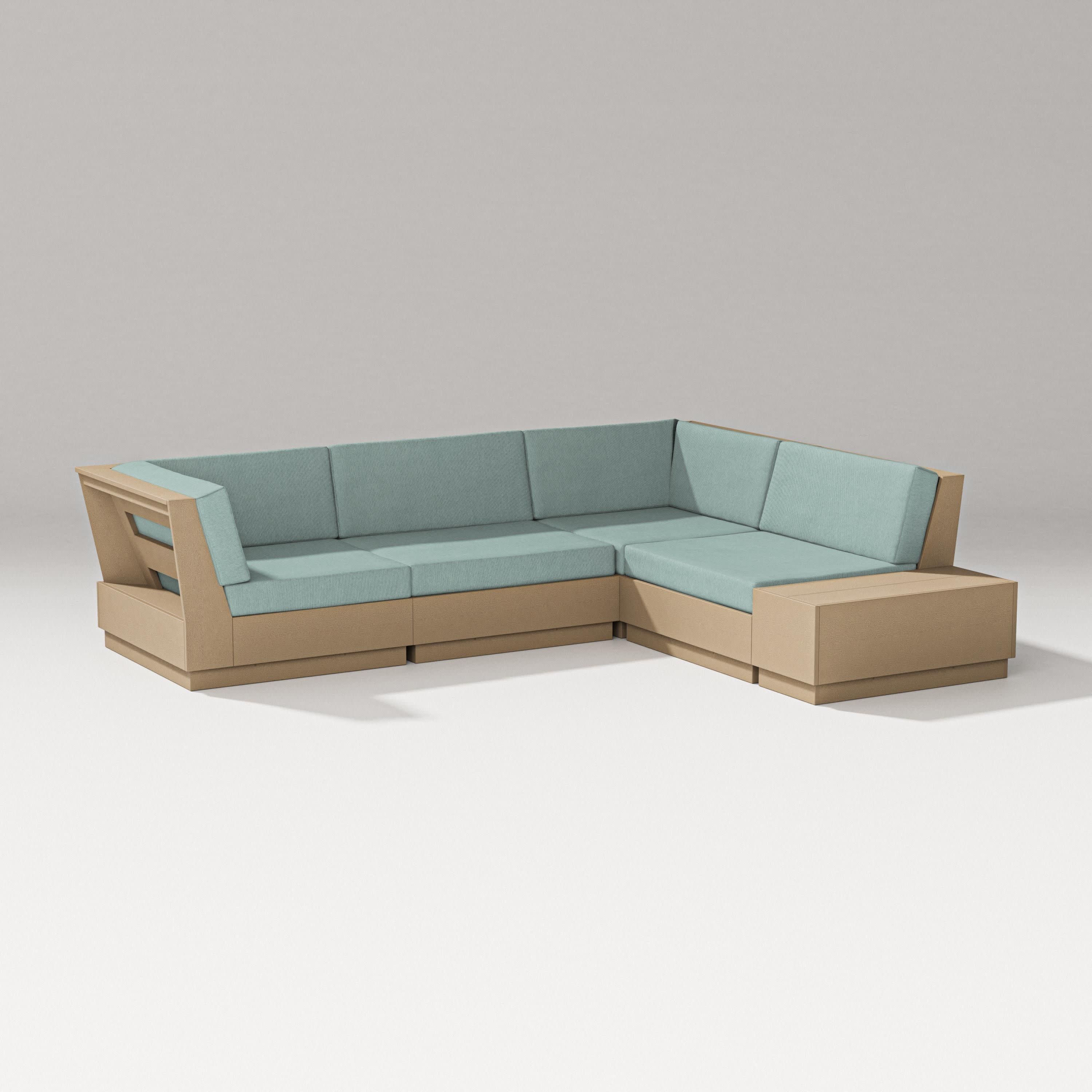 Elevate Corner Sectional in Vintage Sahara / Glacier Spa