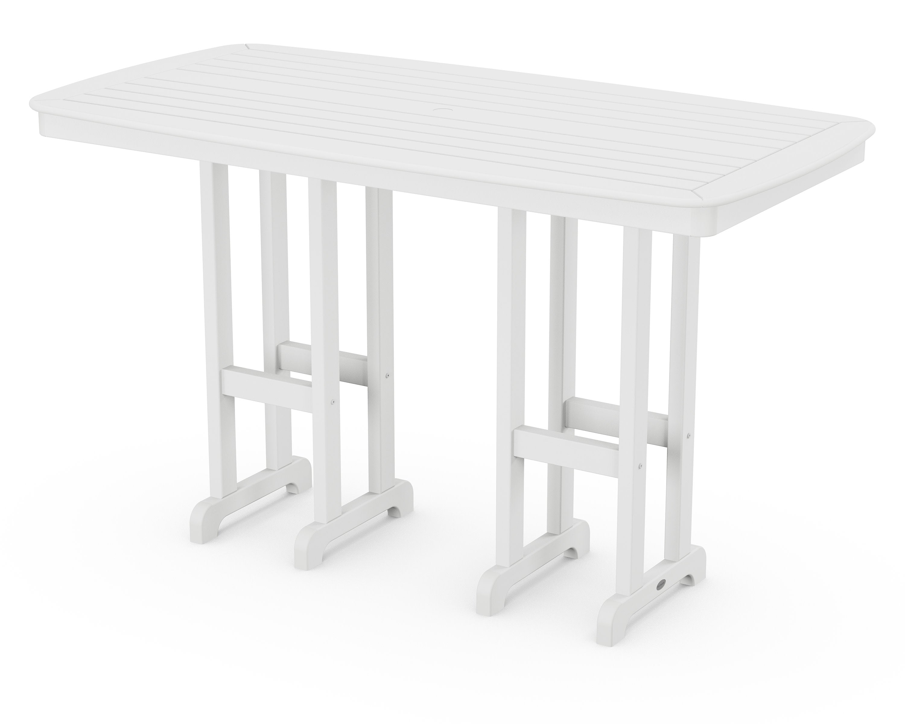 Nautical 37" x 72" Bar Table in White