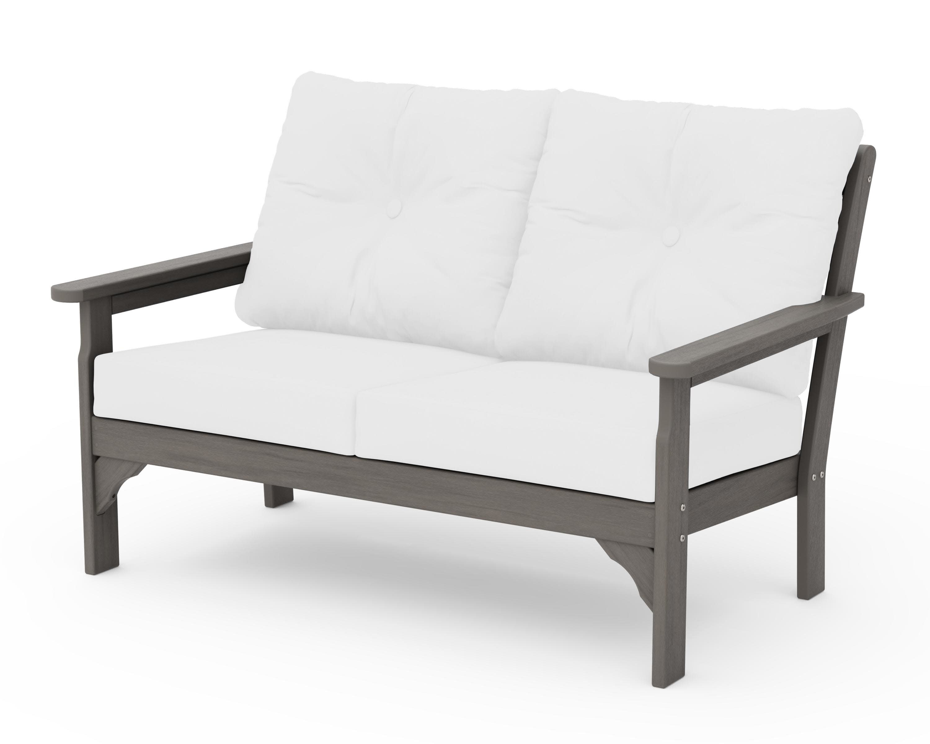 Vineyard Deep Seating Loveseat in Driftwood / Natural