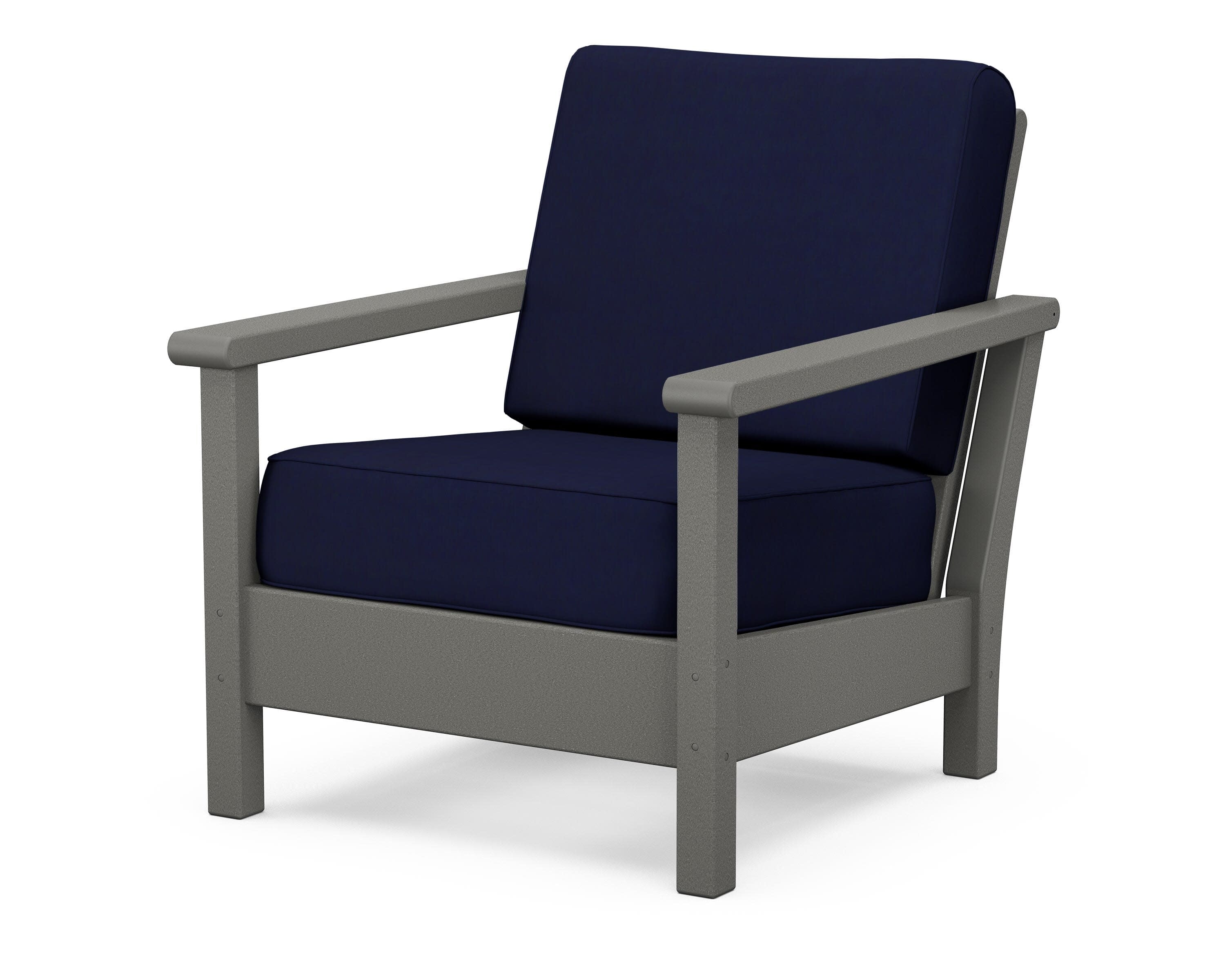 Harbour Deep Seating Chair in Slate Grey / Navy