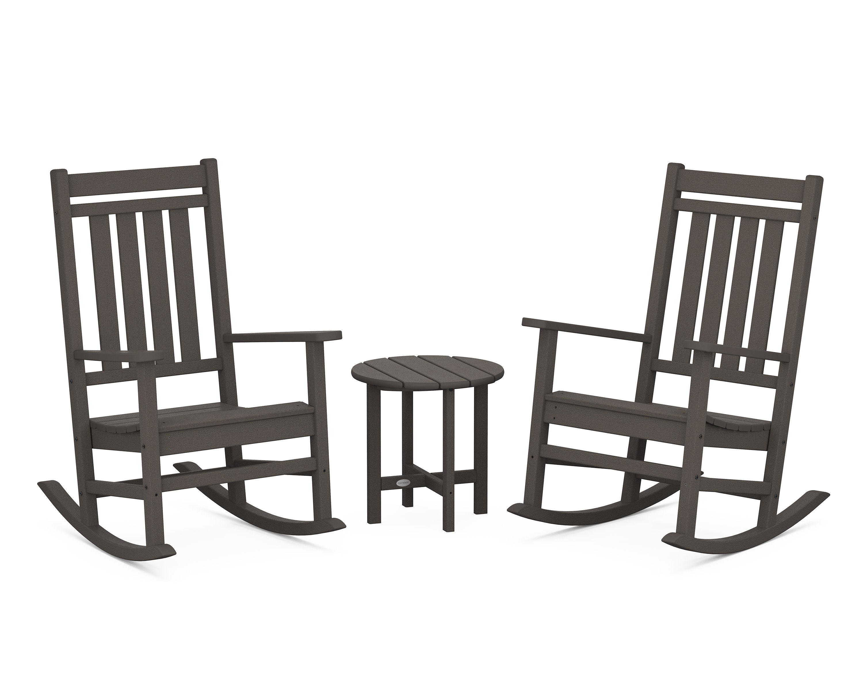 Estate 3-Piece Rocking Chair Set in Vintage Coffee