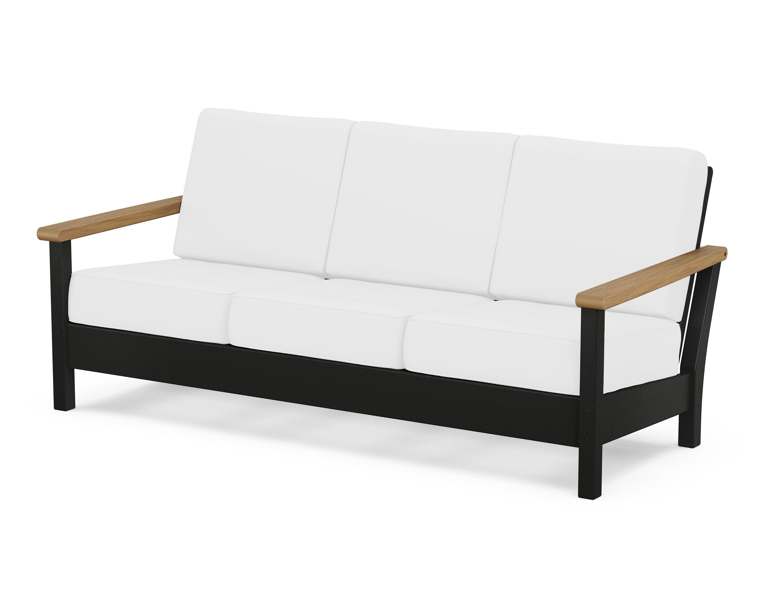 Harbour Deep Seating Sofa in Black / Natural / Natural