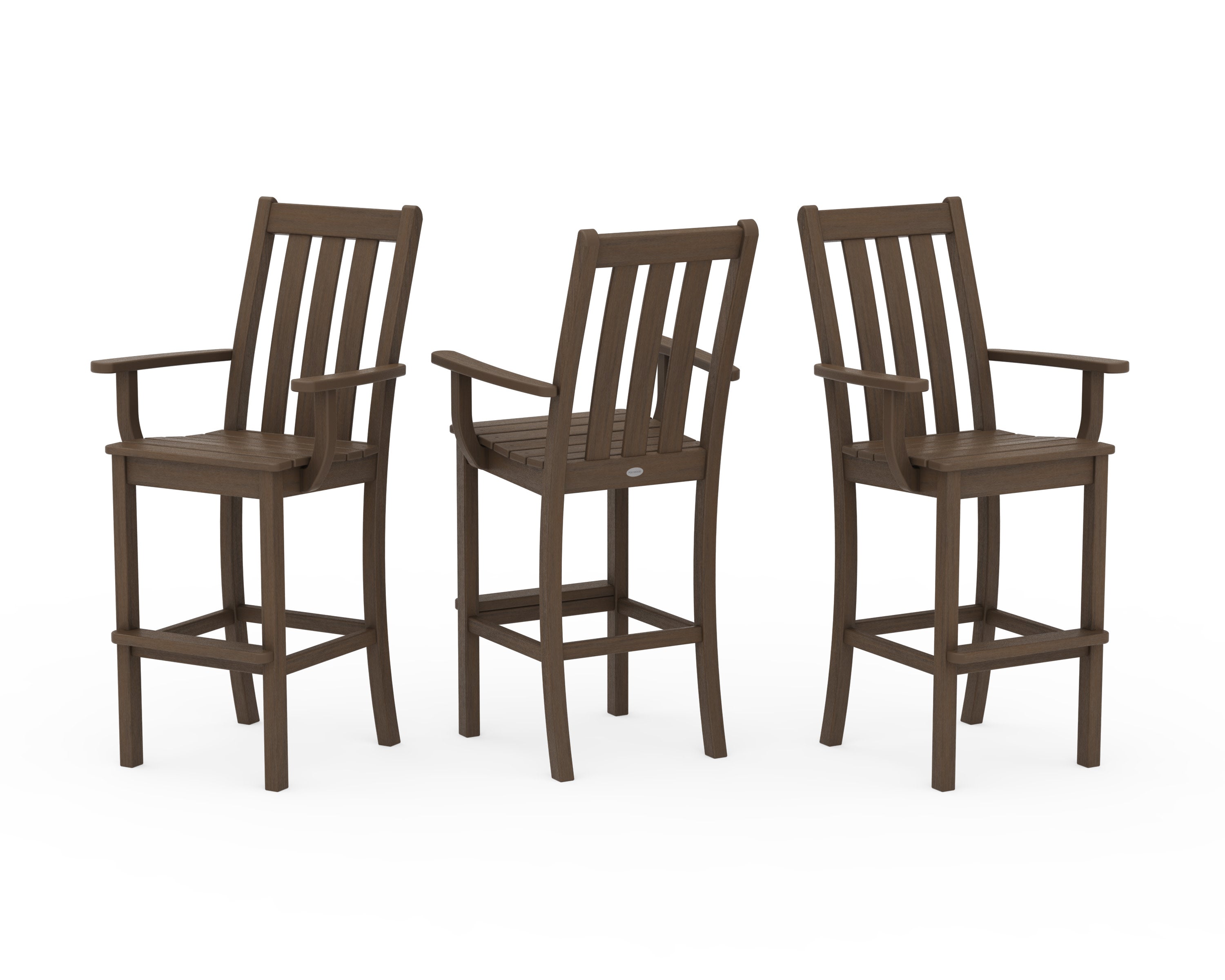 Vineyard Bar Arm Chair 3-Pack in Kona